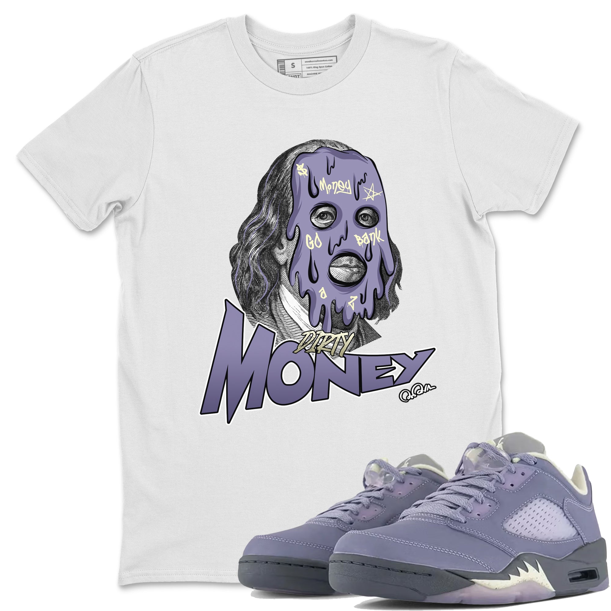 Dirty Money Unisex Tops - Air Jordan 5 Indigo Haze