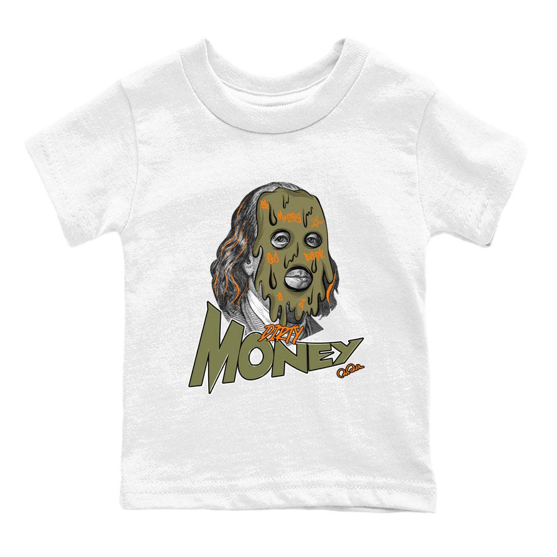 Dirty Money snkmatch Tees Kids - Air Jordan 5 Olive