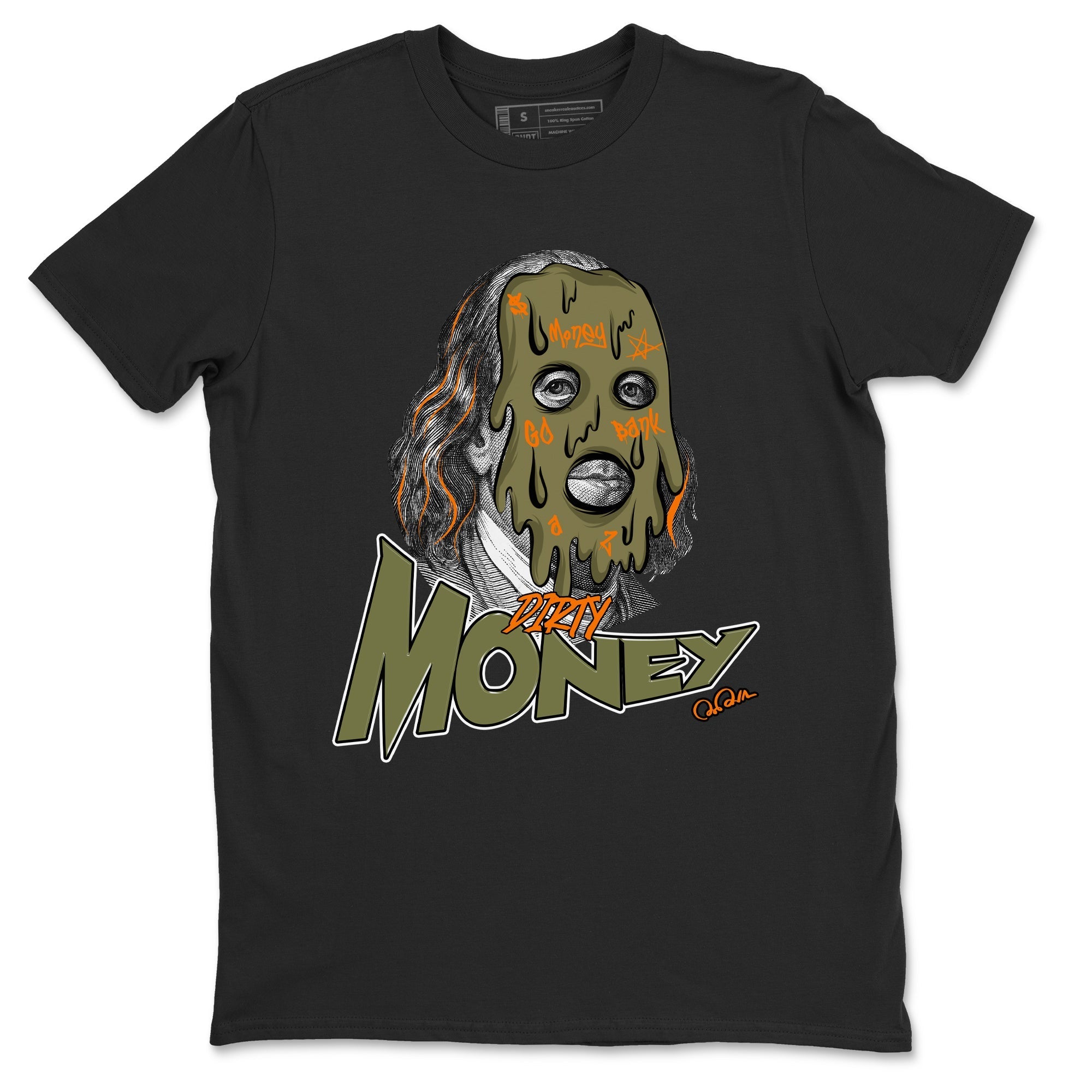 Dirty Money snkmatch Tees - Air Jordan 5 Olive