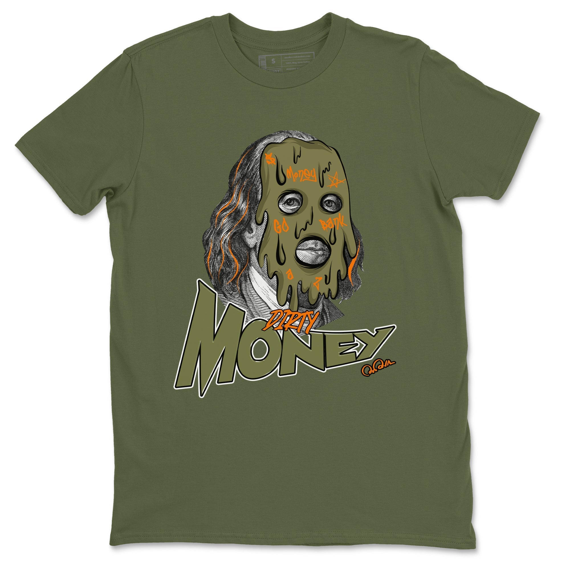 Dirty Money snkmatch Tees - Air Jordan 5 Olive