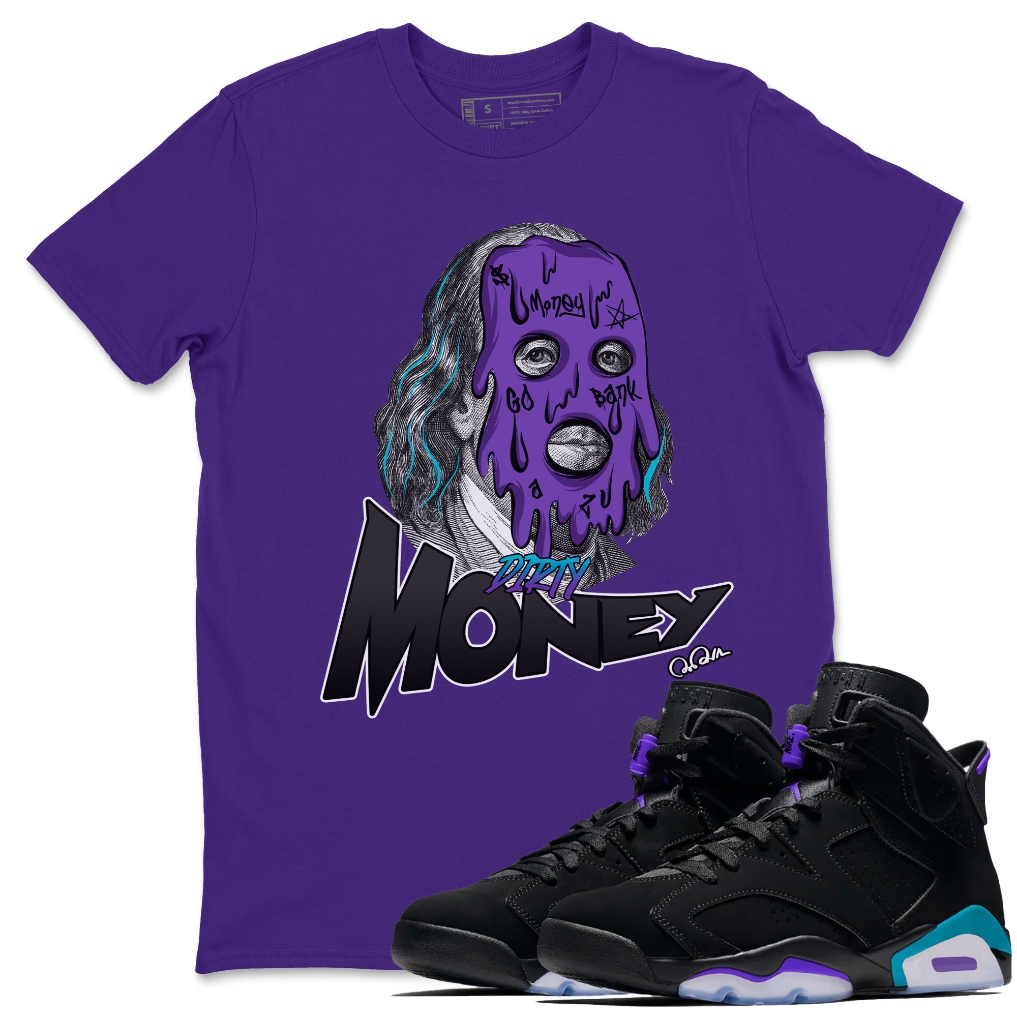 Dirty Money Unisex Tops - Air Jordan 6 Aqua