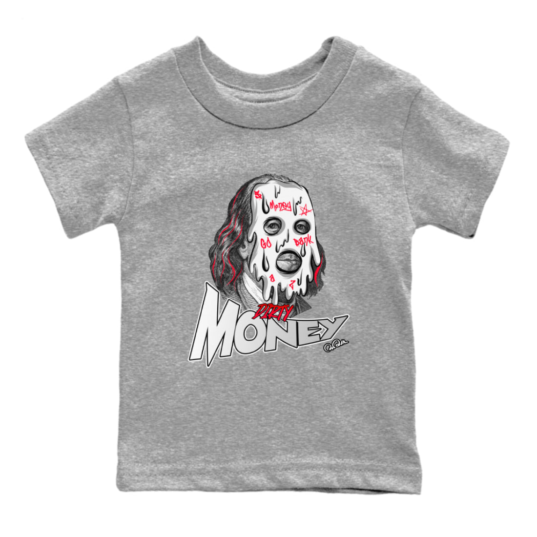 Dirty Money Kids Tops - Air Jordan 7 White Infrared