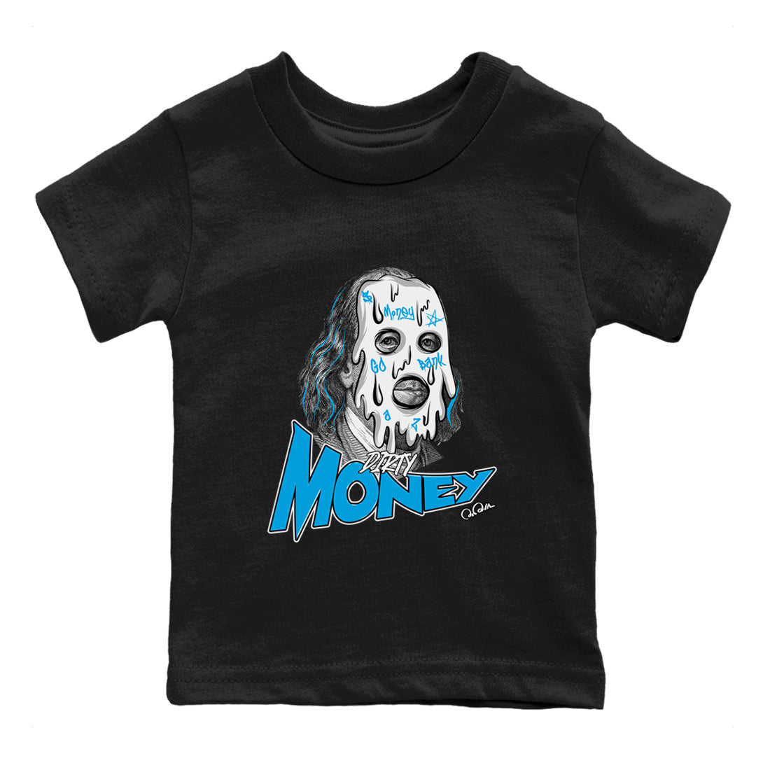 Dirty Money snkmatch Tees Kids - Air Jordan 9 Powder Blue