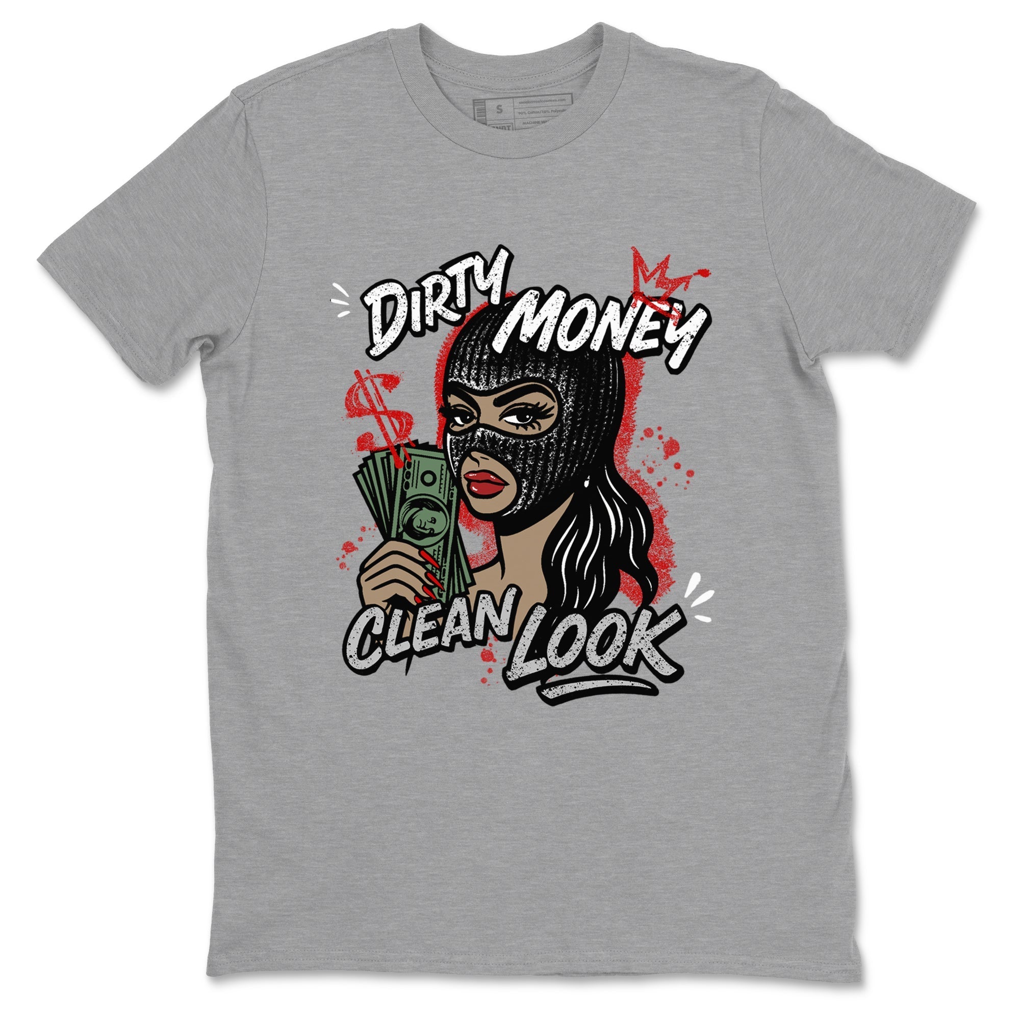 Dirty Money Clean Look snkmatch Tees - Air Jordan 4 White Cement