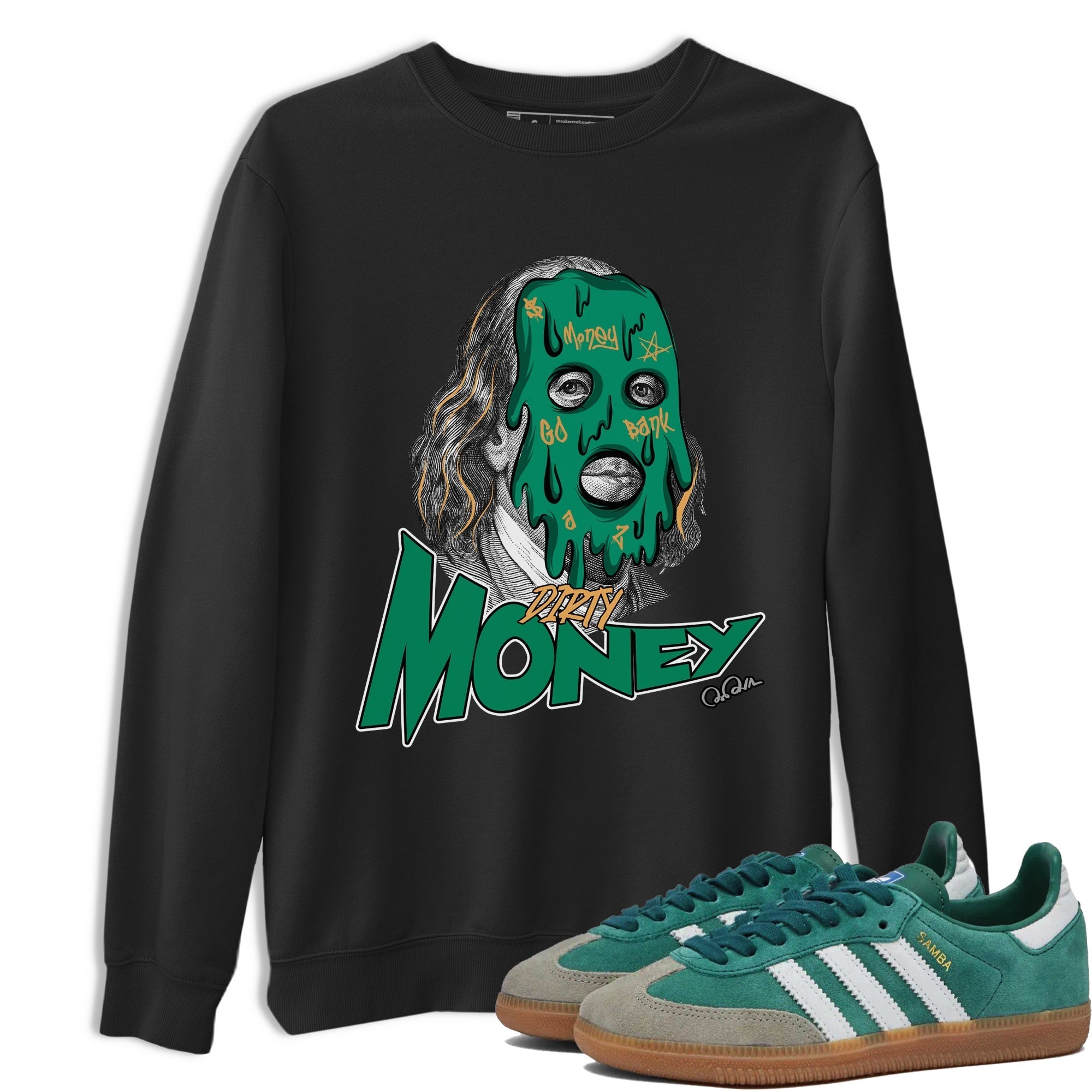 Dirty Money snkmatch Tee - Samba Collegiate Green Gum