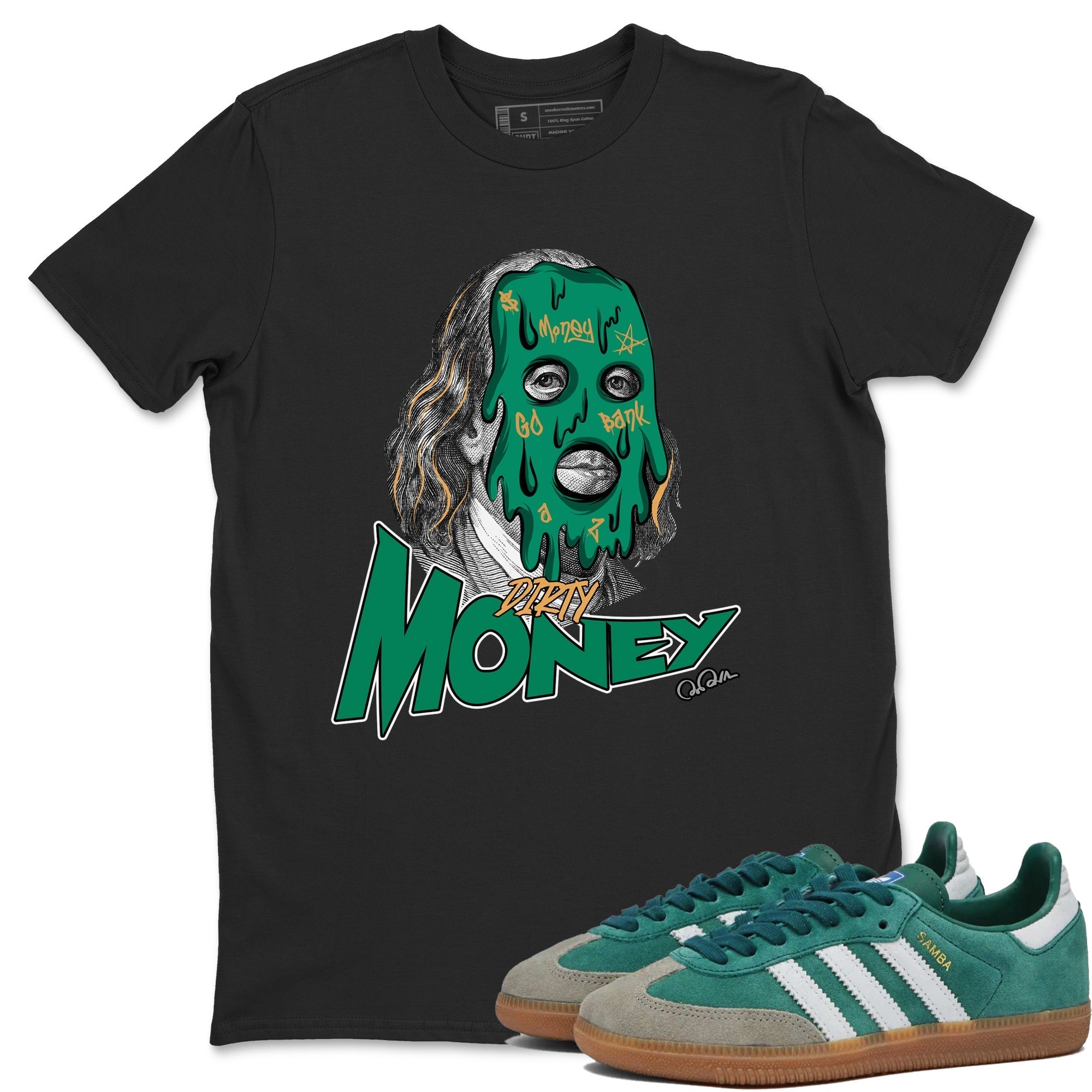Dirty Money snkmatch Tee - Samba Collegiate Green Gum