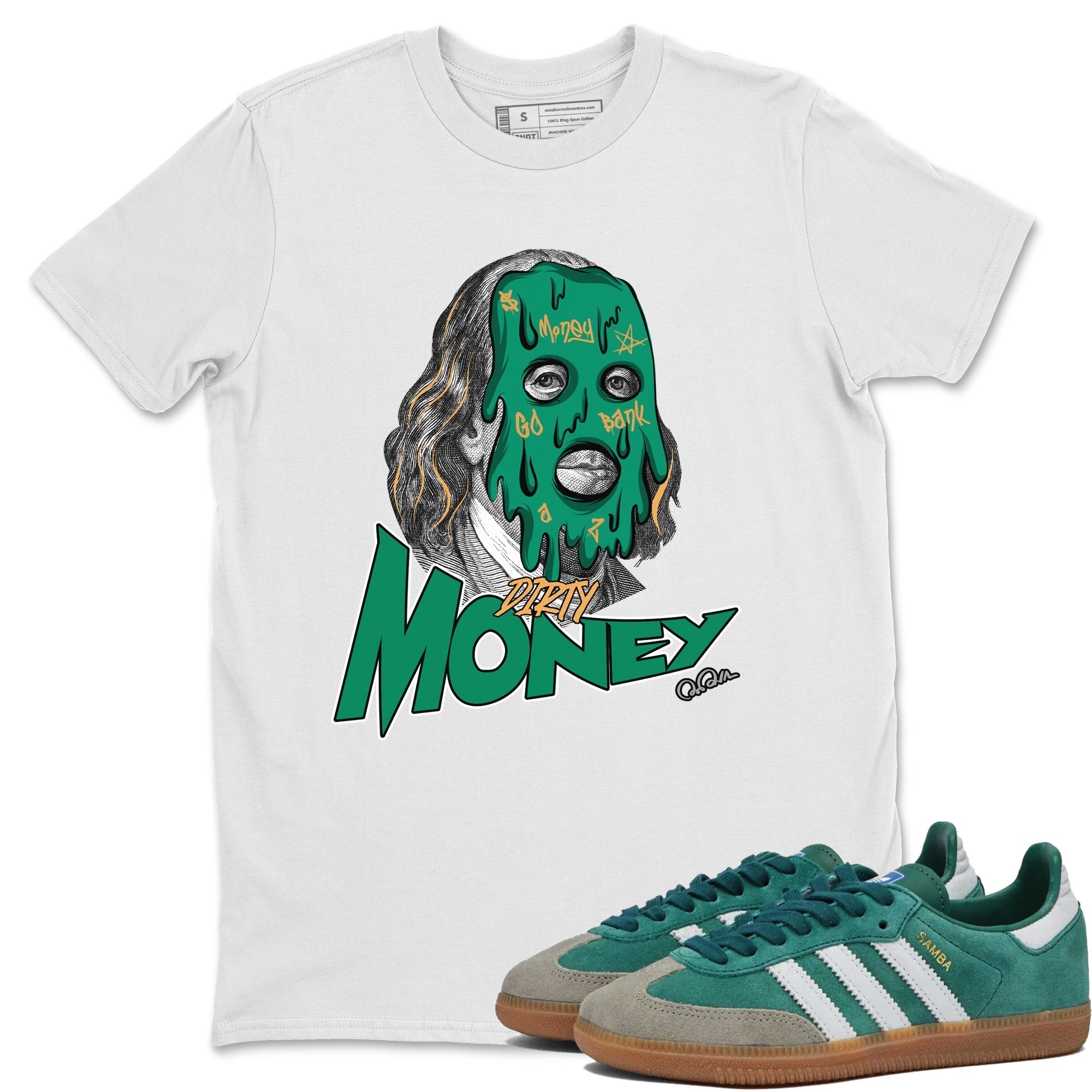 Dirty Money snkmatch Tee - Samba Collegiate Green Gum