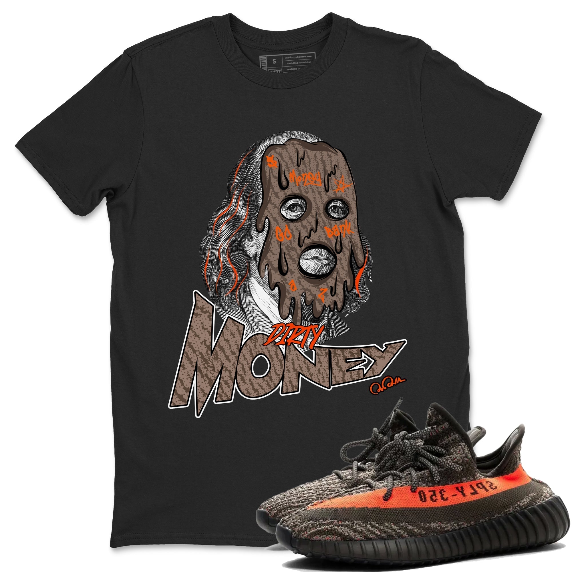 Dirty Money snkmatch Tee - Yeezy 350 Carbon Beluga