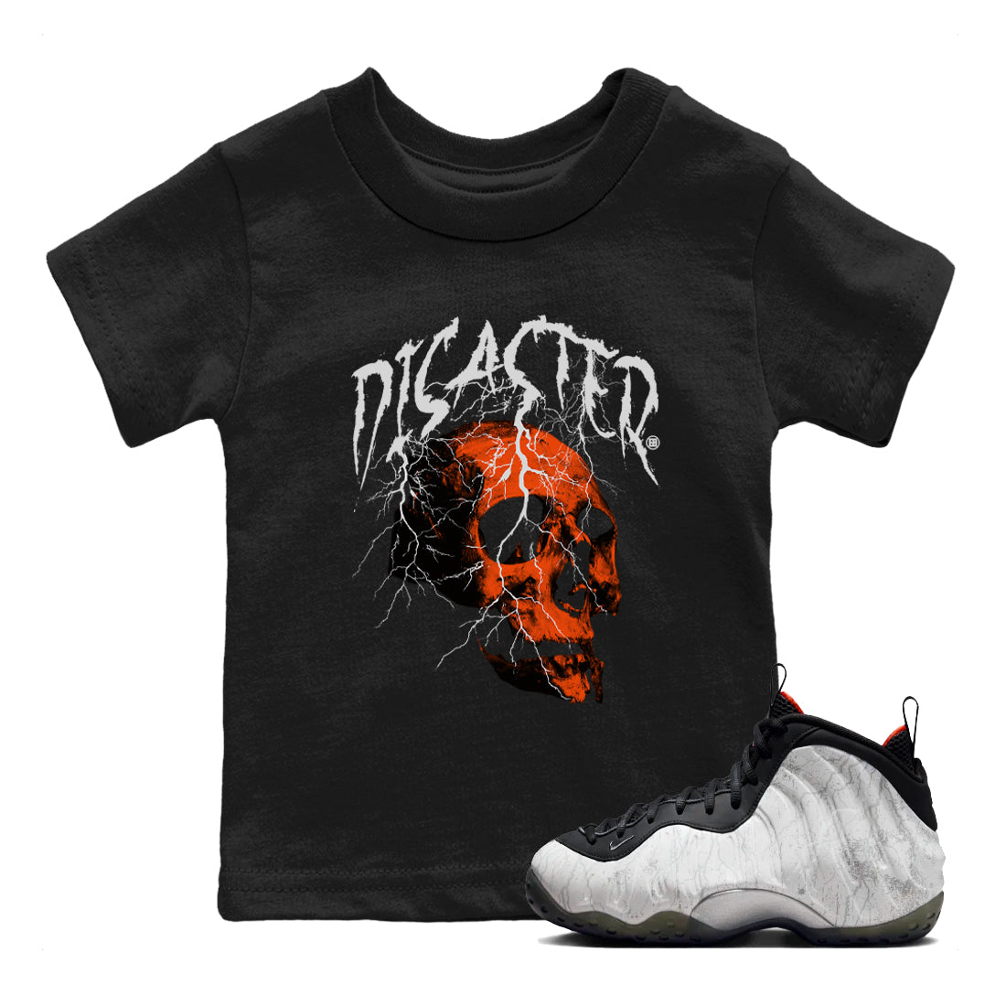 Disater Skull snkmatch Tees Kids - Air Foamposite One Jin