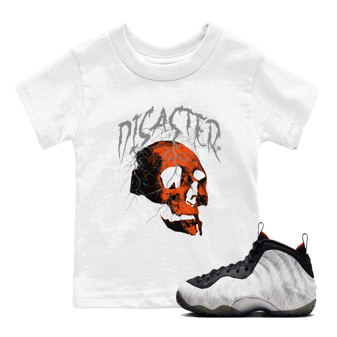 Disater Skull snkmatch Tees Kids - Air Foamposite One Jin