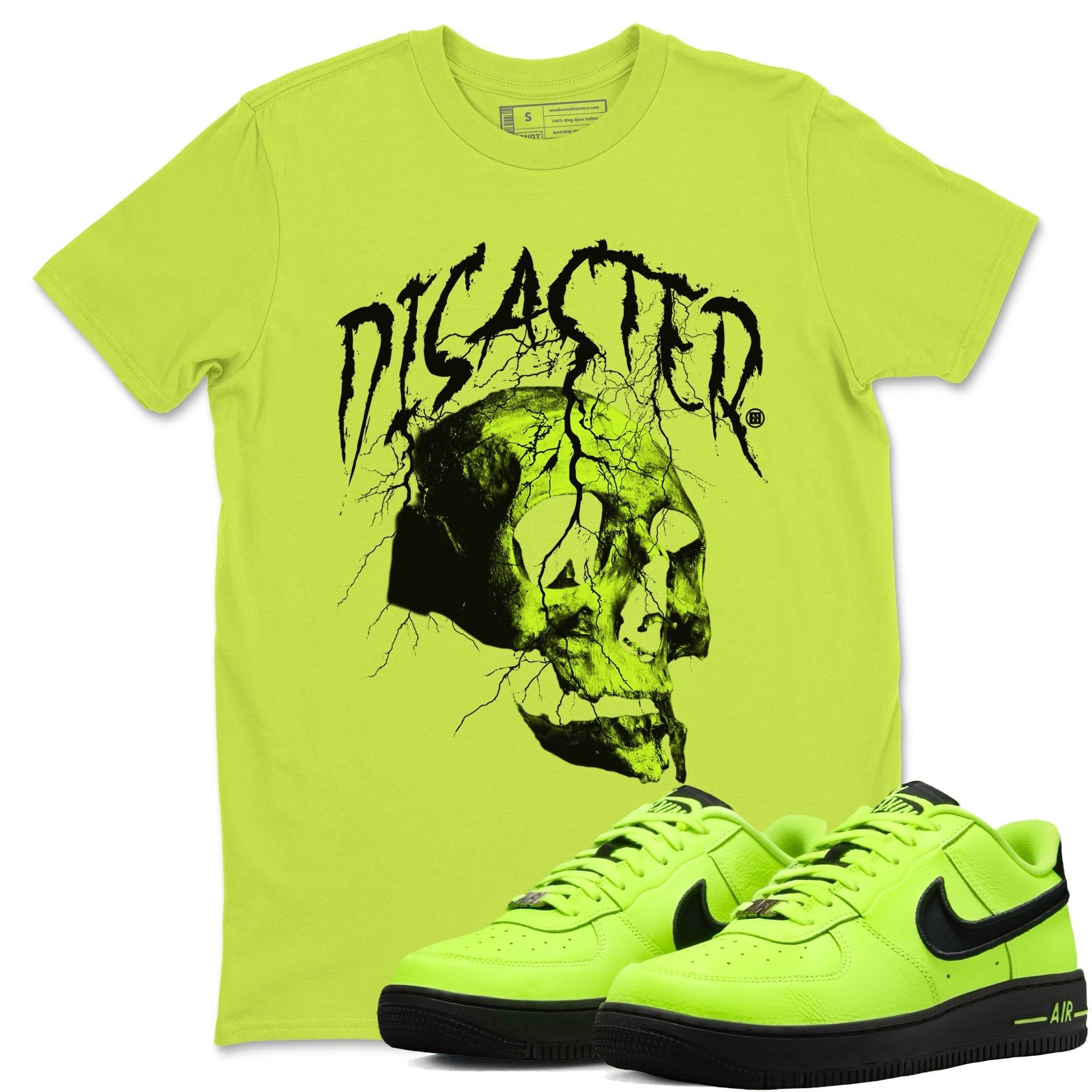 Disater Skull snkmatch Tees - Air Force 1 Volt