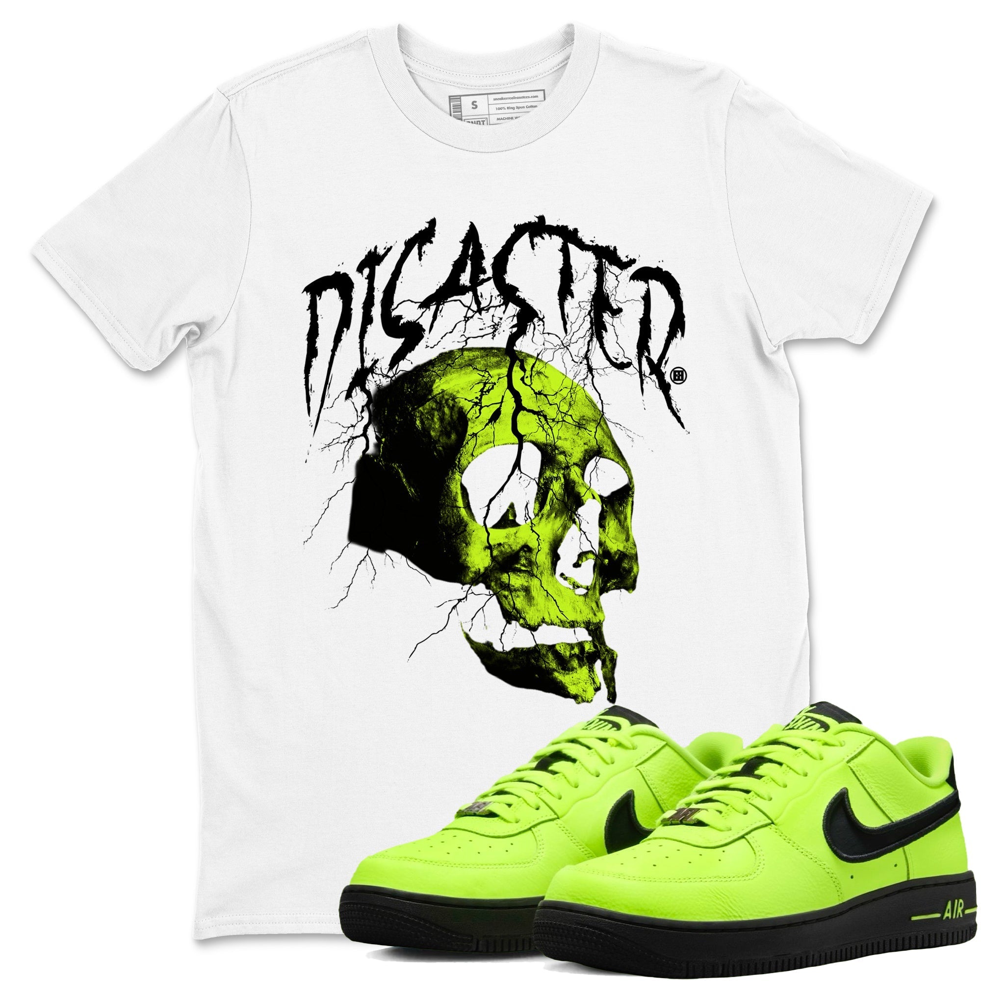Disater Skull snkmatch Tees - Air Force 1 Volt
