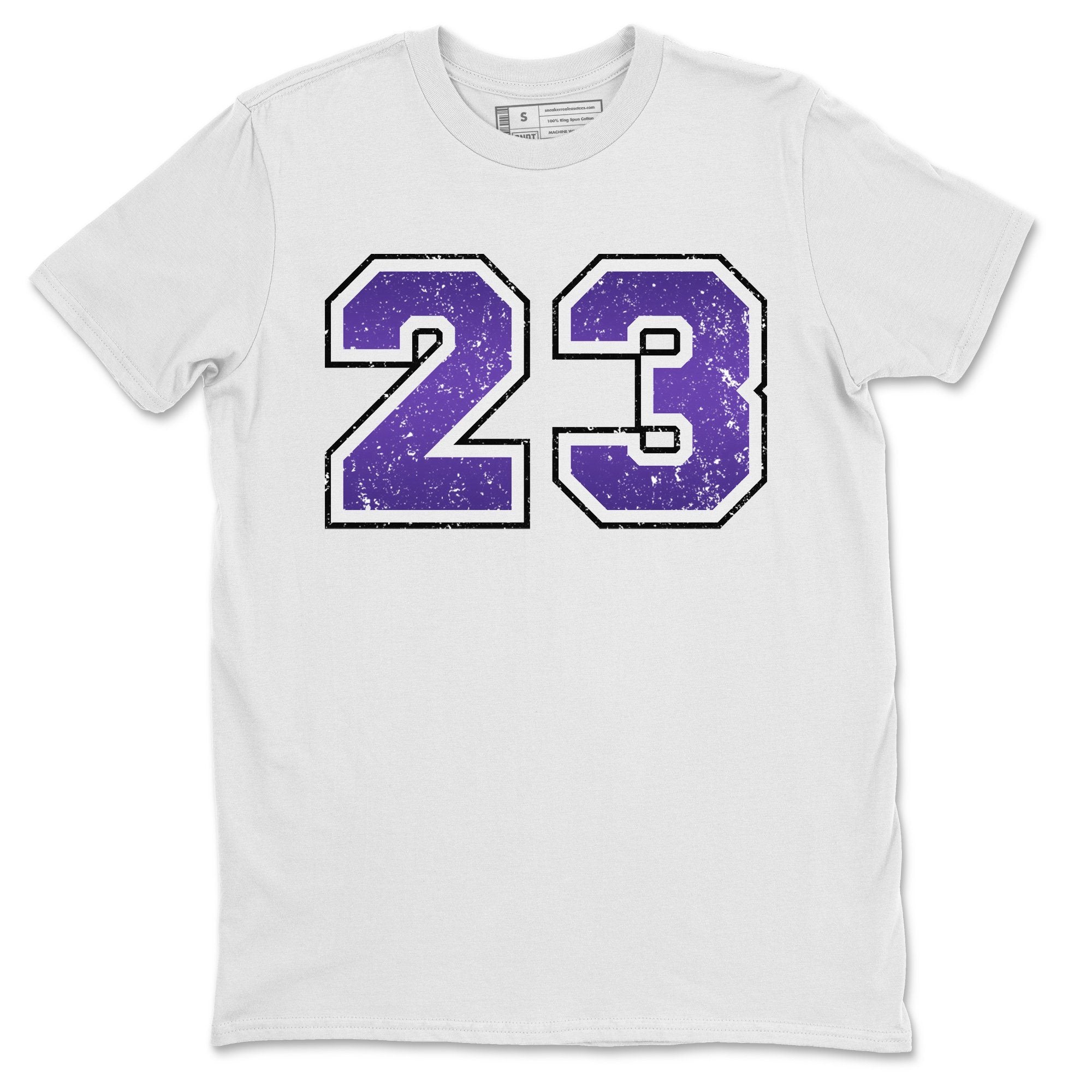 Distressed 23 Unisex Tops - Air Jordan 1 Court Purple