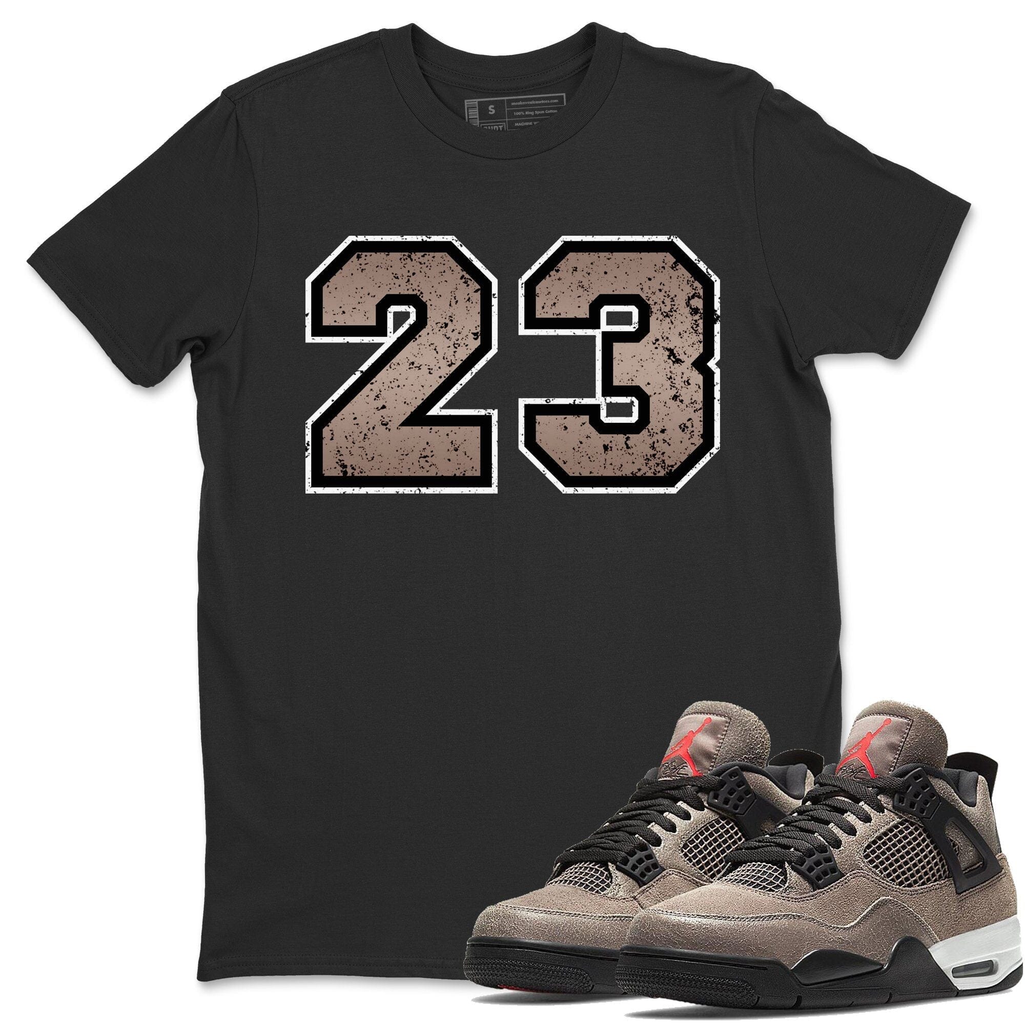 Distressed 23 Unisex Tops - Air Jordan 4 Taupe Haze