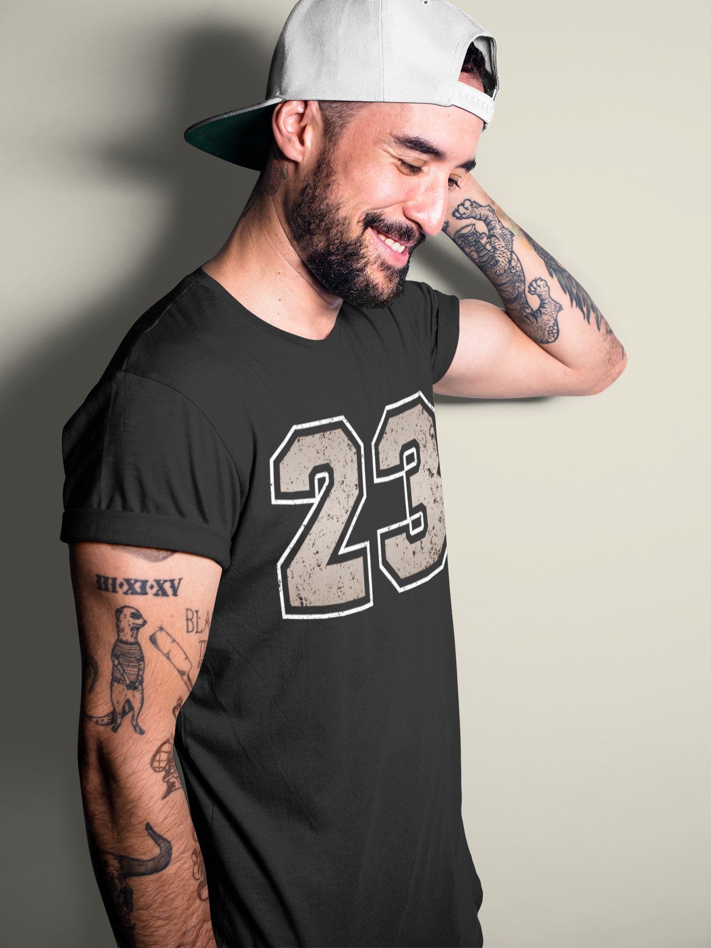 Distressed 23 Unisex Tops - Air Jordan 4 Taupe Haze