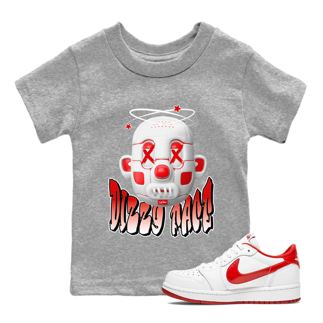 Dizzy Face snkmatch Tee Kids - Air Jordan 1 University Red