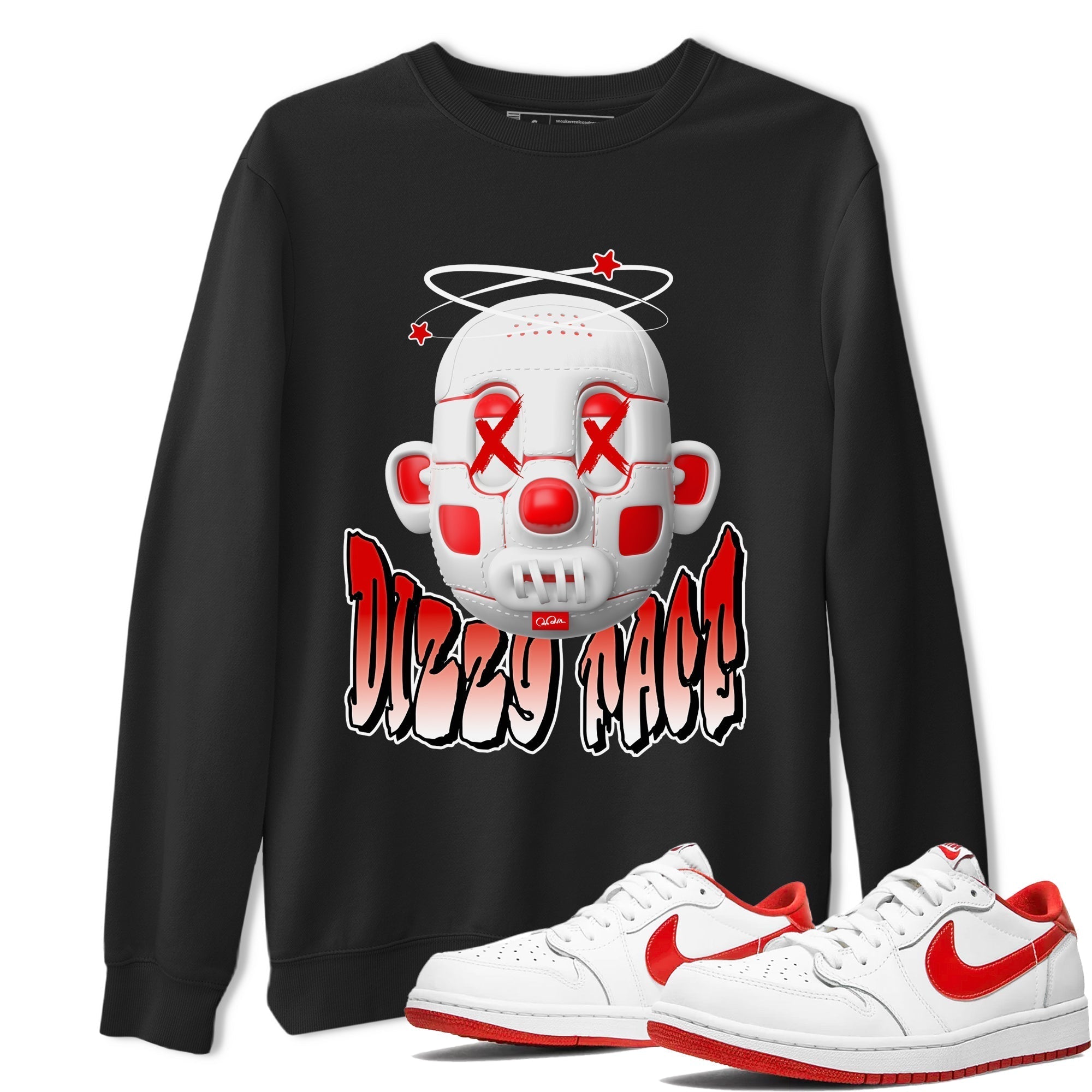 Dizzy Face snkmatch Tee - Air Jordan 1 University Red