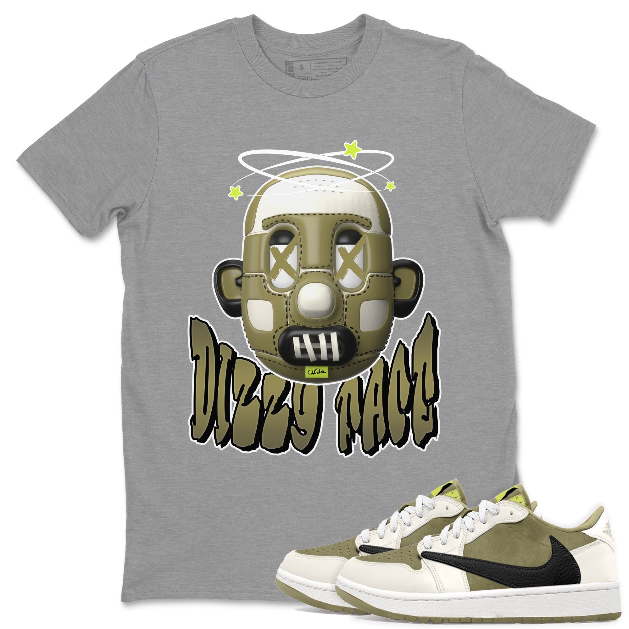 Dizzy Face snkmatch Tee - Air Jordan 1 Travis Scott Golf