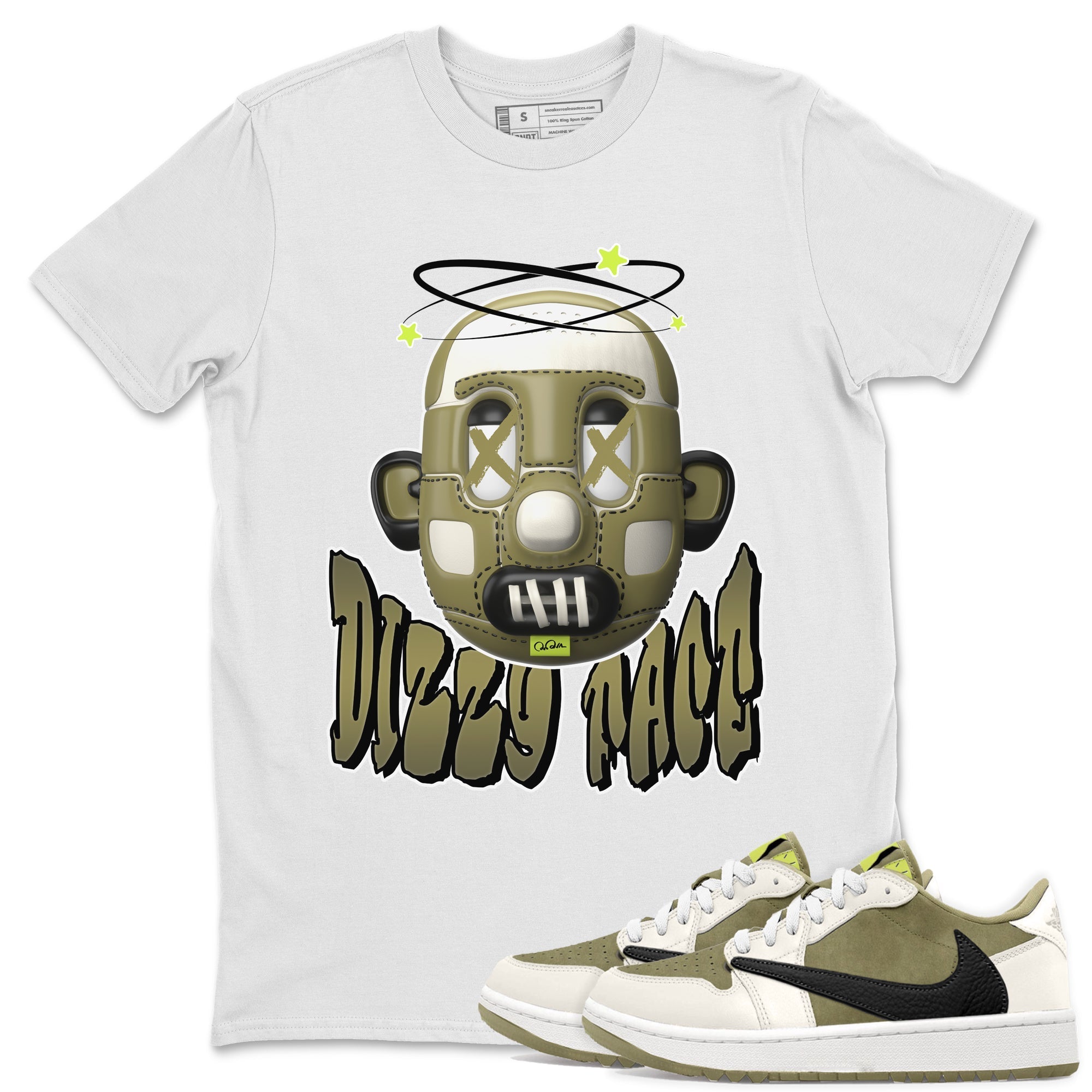 Dizzy Face snkmatch Tee - Air Jordan 1 Travis Scott Golf