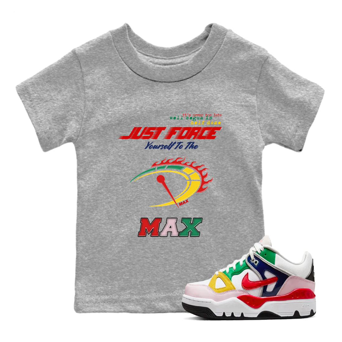 Do It To The Max snkmatch Tees Kids - Air Force 3 Blue Void and Tour Yellow
