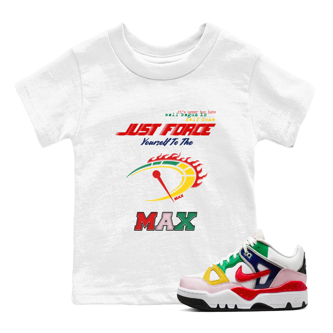 Do It To The Max snkmatch Tees Kids - Air Force 3 Blue Void and Tour Yellow