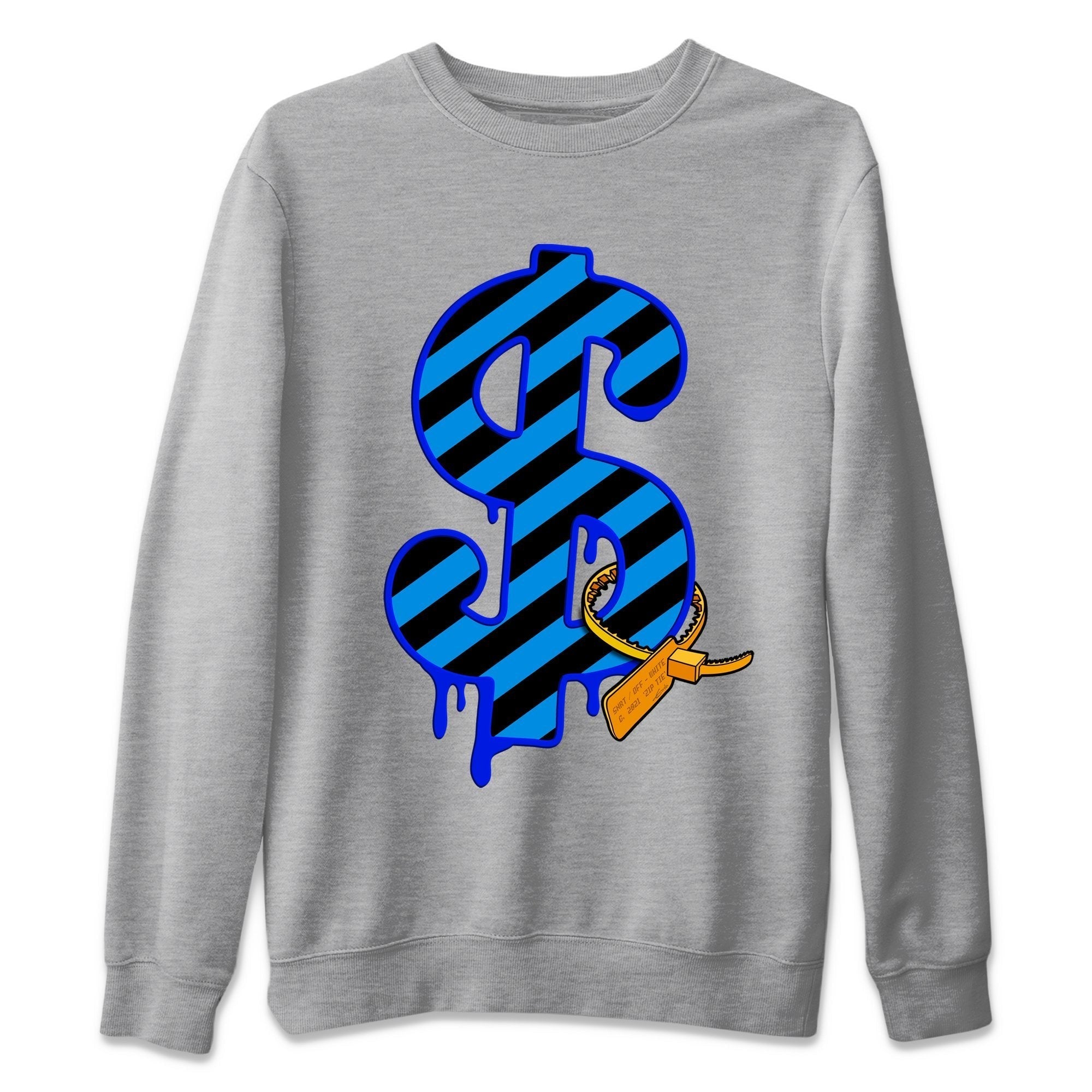 Dollar Camo Unisex Tops - Air Jordan 2 OFF-WHITE Black Blue