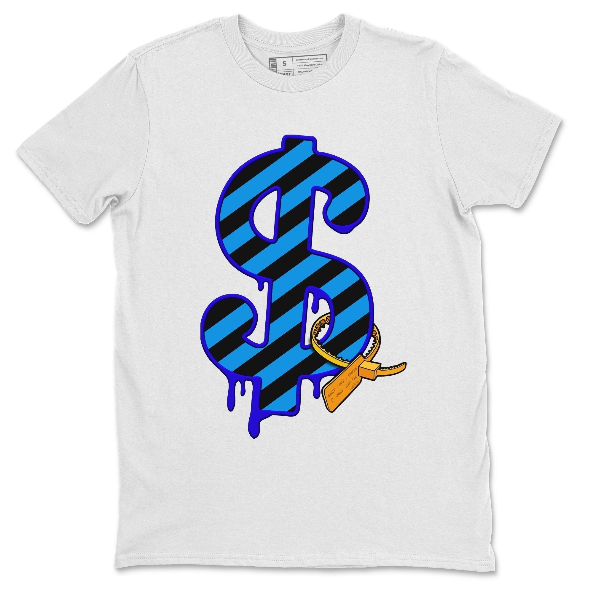 Dollar Camo Unisex Tops - Air Jordan 2 OFF-WHITE Black Blue