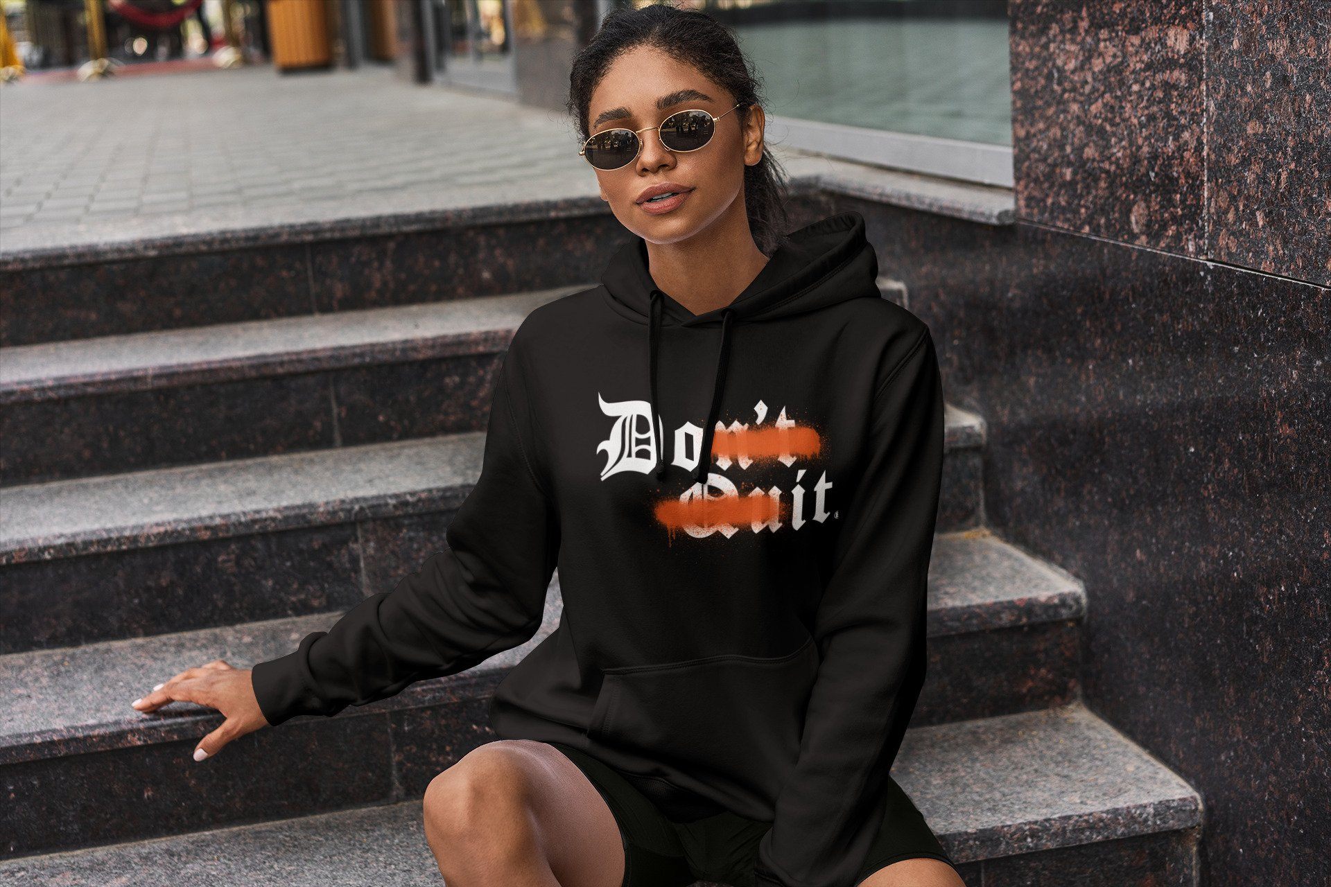 Don't Quit Do It Unisex Tops - Air Jordan 1 Electro Orange