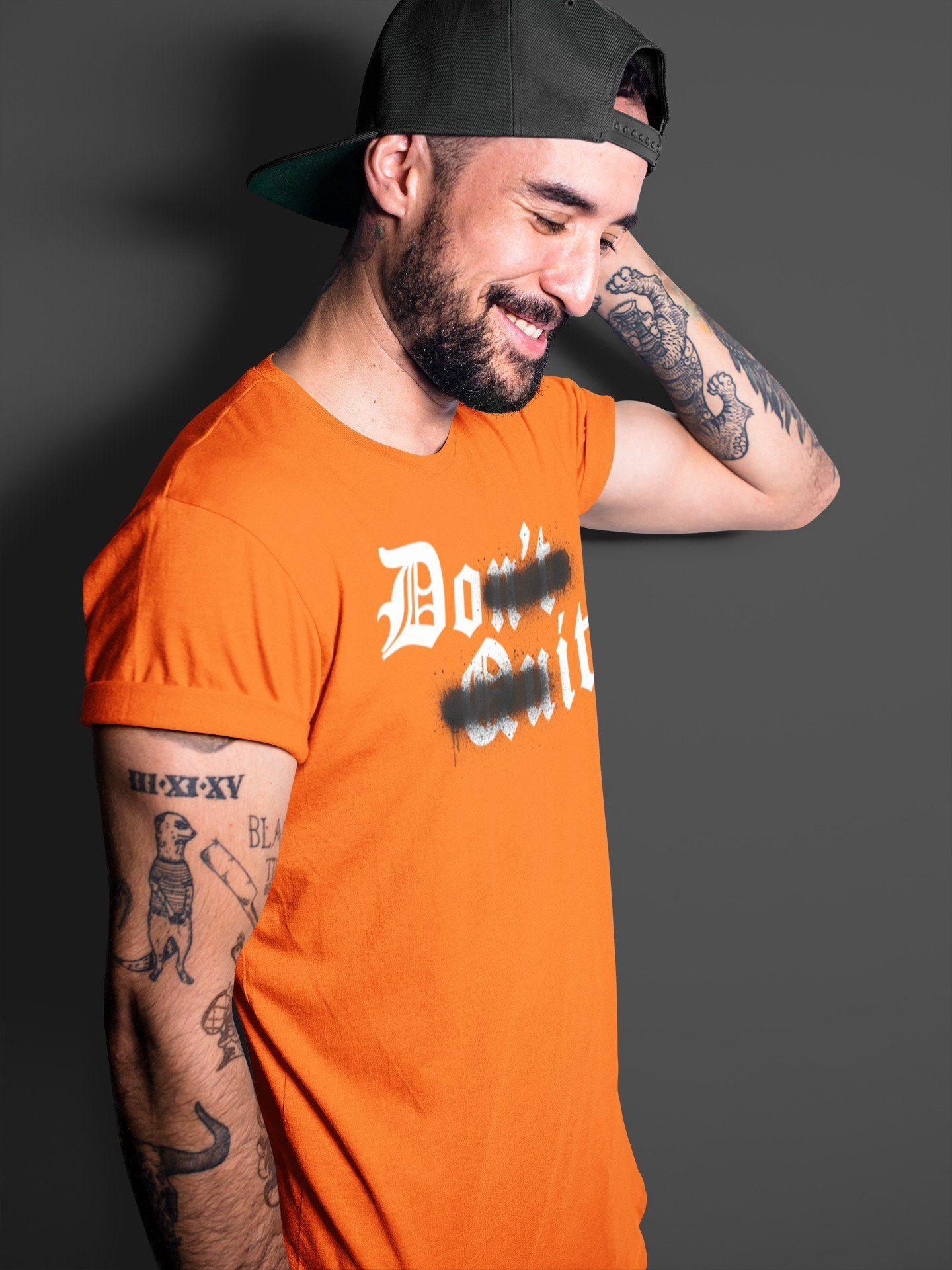 Don't Quit Do It Unisex Tops - Air Jordan 1 Electro Orange