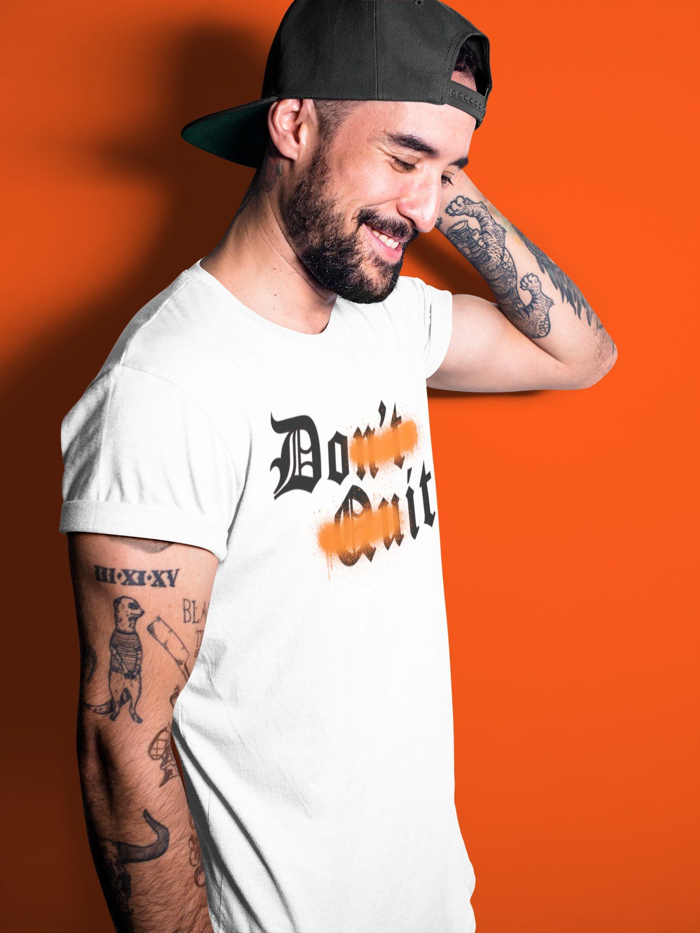 Don't Quit Do It Unisex Tops - Air Jordan 1 Electro Orange