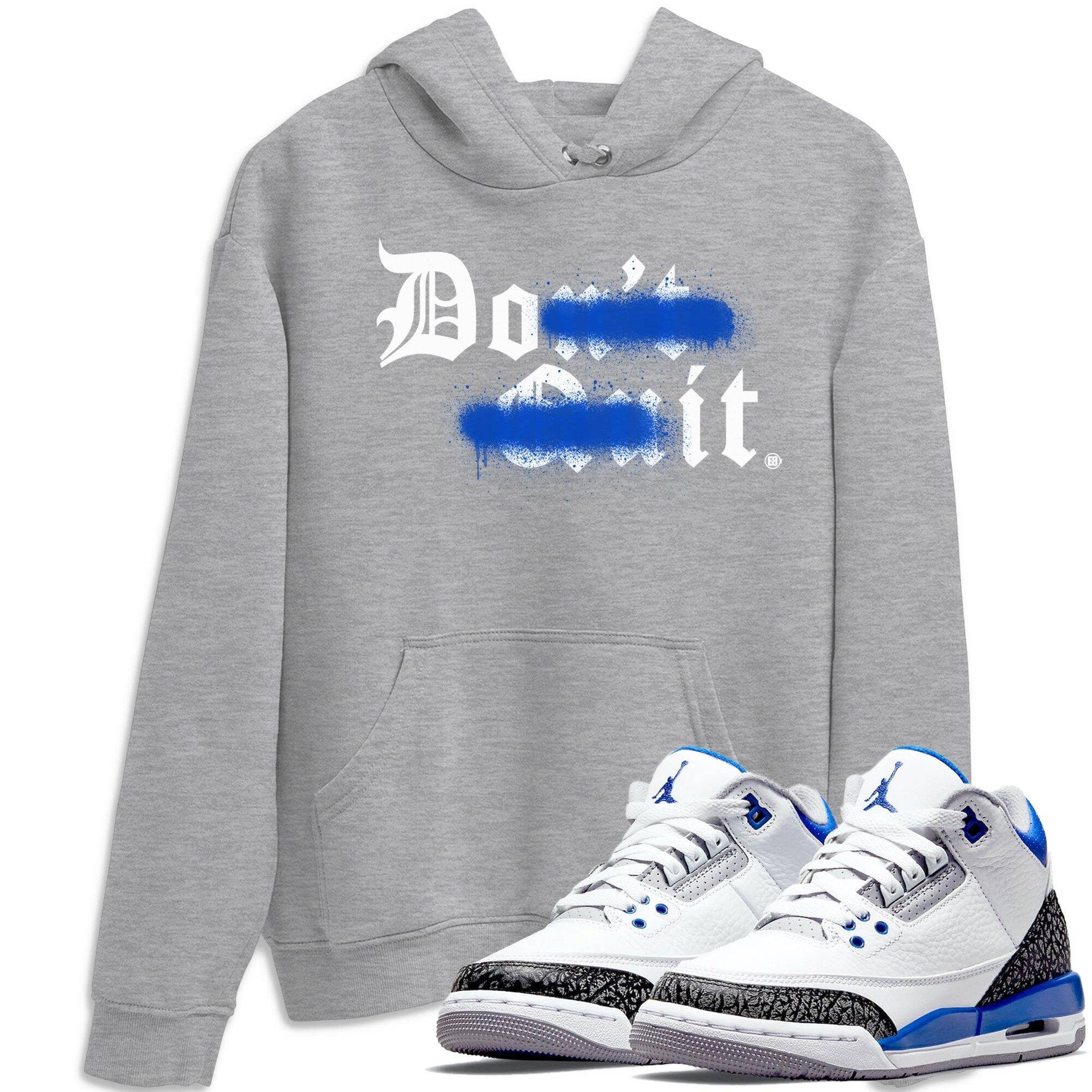 Don't Quit Do It Unisex Tops - Air Jordan 3 Racer Blue