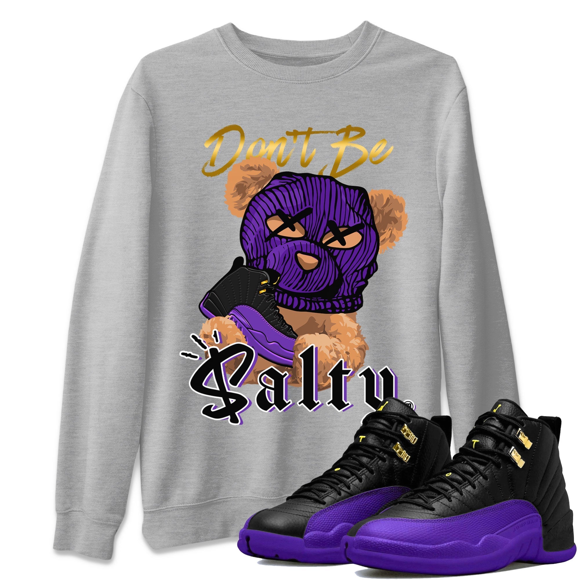 Don't Be Salty Bear Unisex Tops - Air Jordan 12 Field Purple