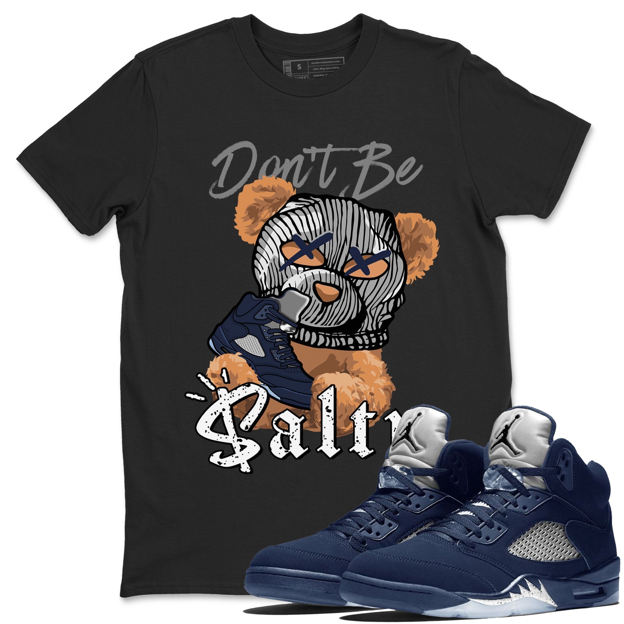 Don't Be Salty Bear Unisex Tops - Air Jordan 5 Georgetown