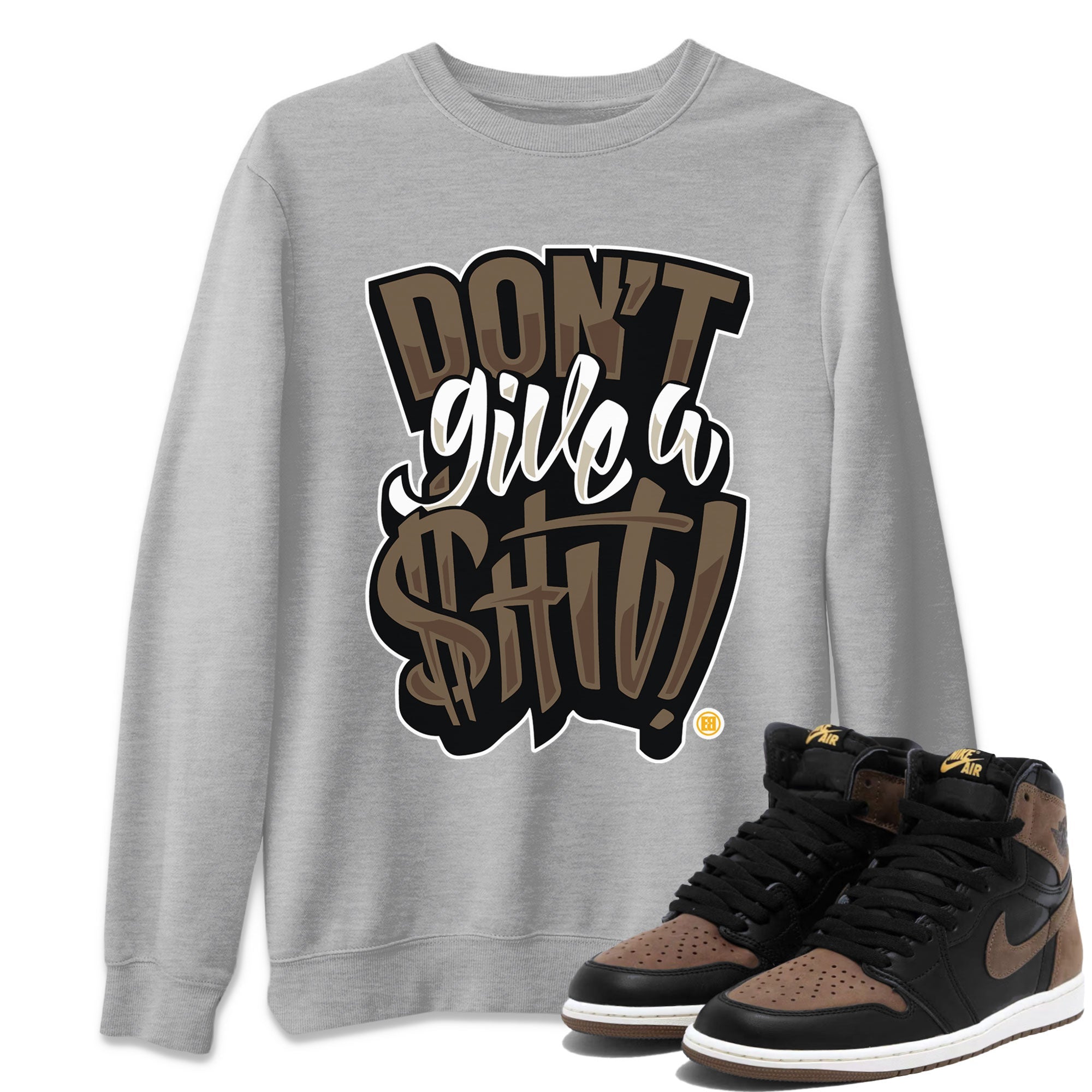Don't Give A Shit snkmatch Tee - Air Jordan 1 Palomino