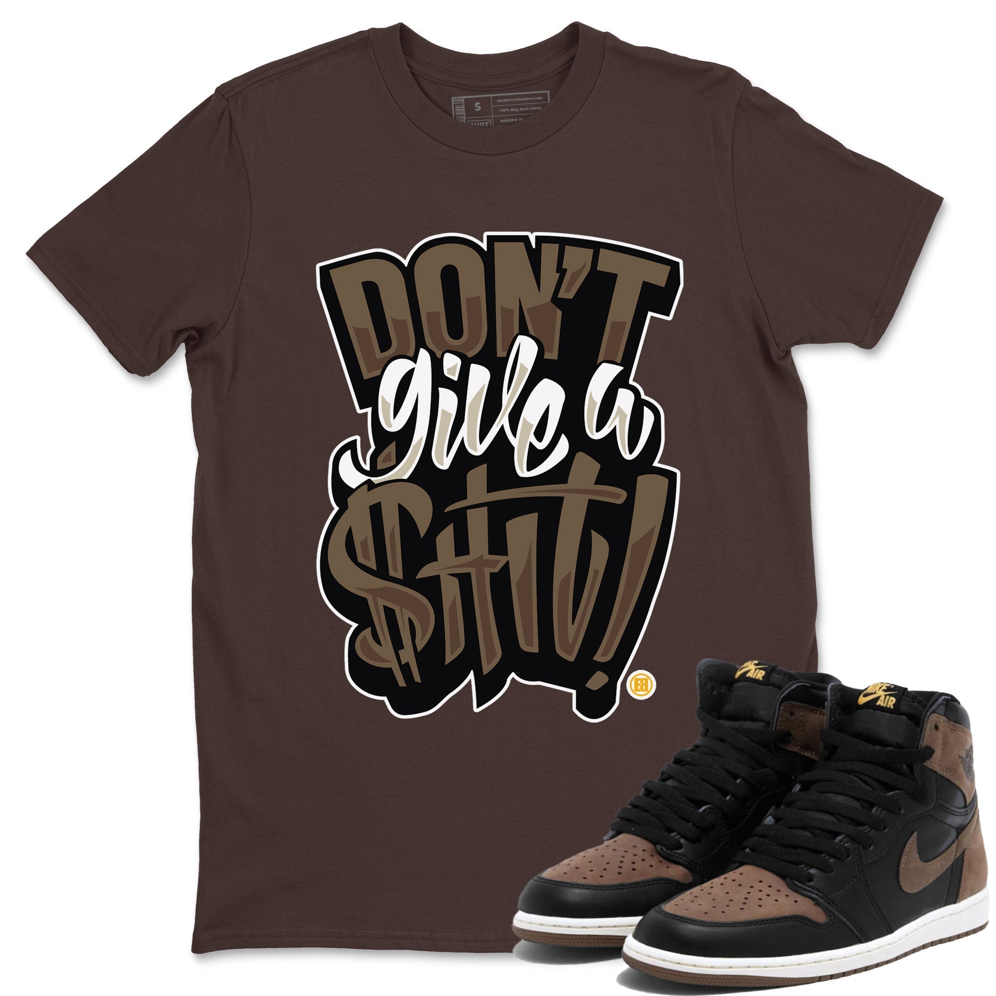 Don't Give A Shit snkmatch Tee - Air Jordan 1 Palomino