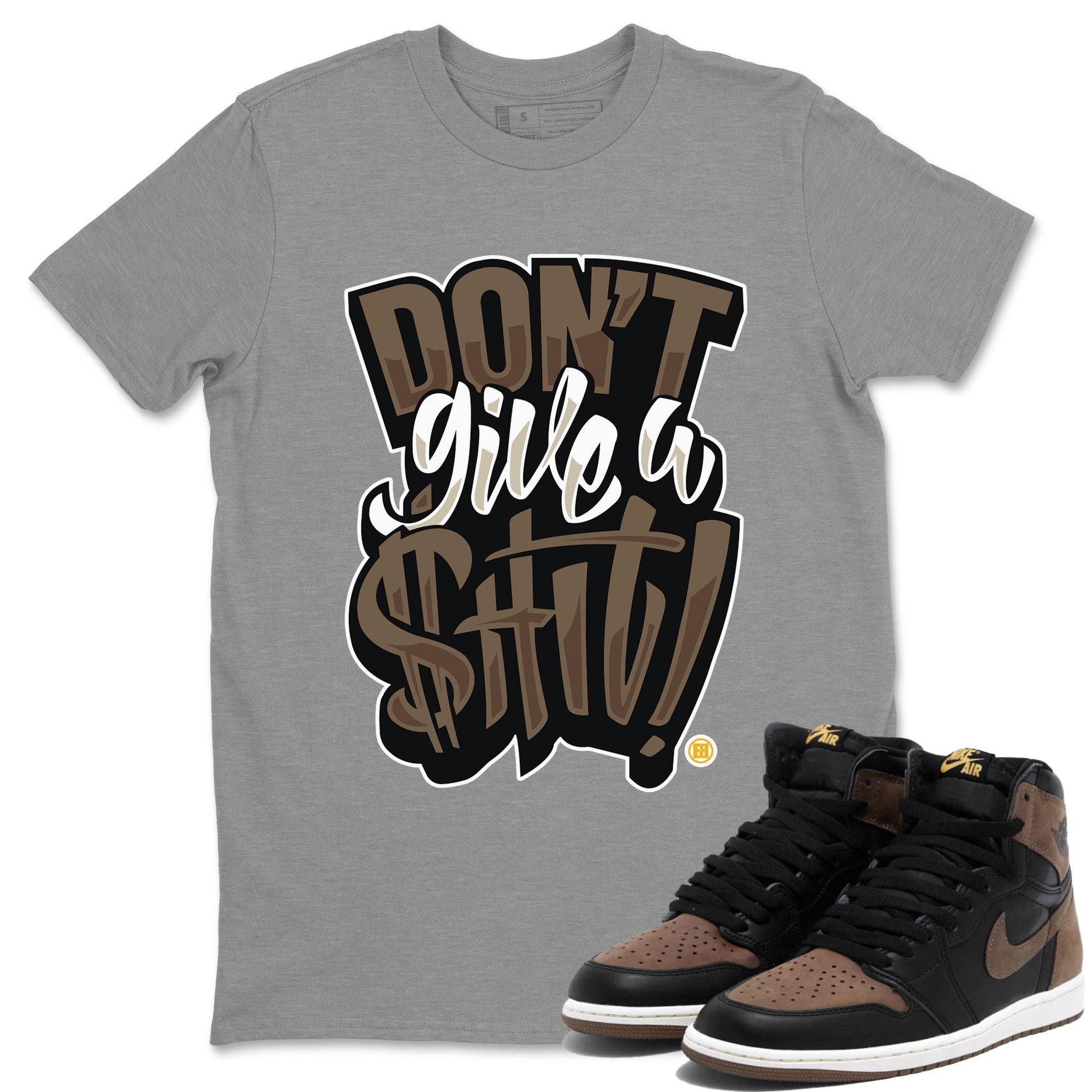 Don't Give A Shit snkmatch Tee - Air Jordan 1 Palomino