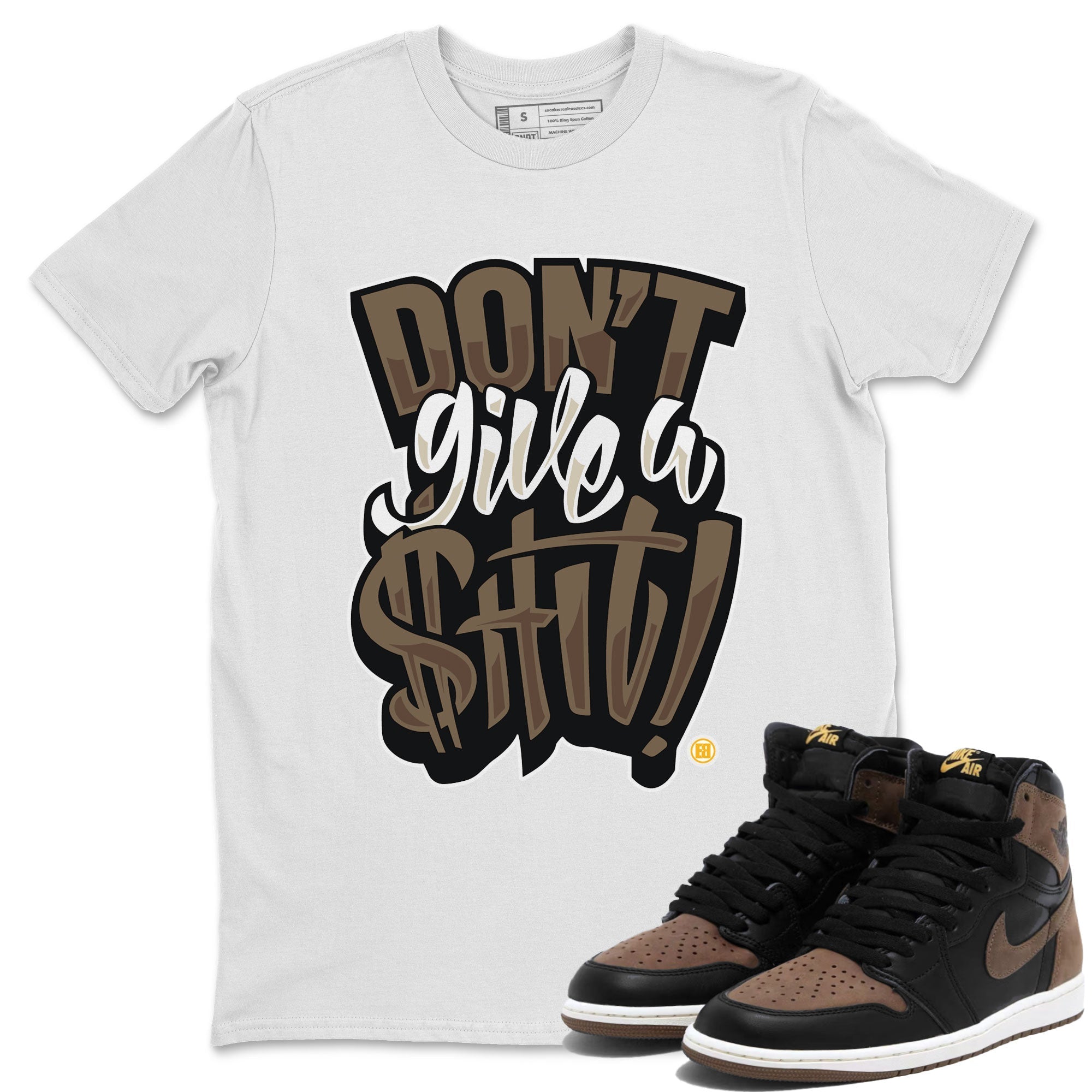 Don't Give A Shit snkmatch Tee - Air Jordan 1 Palomino