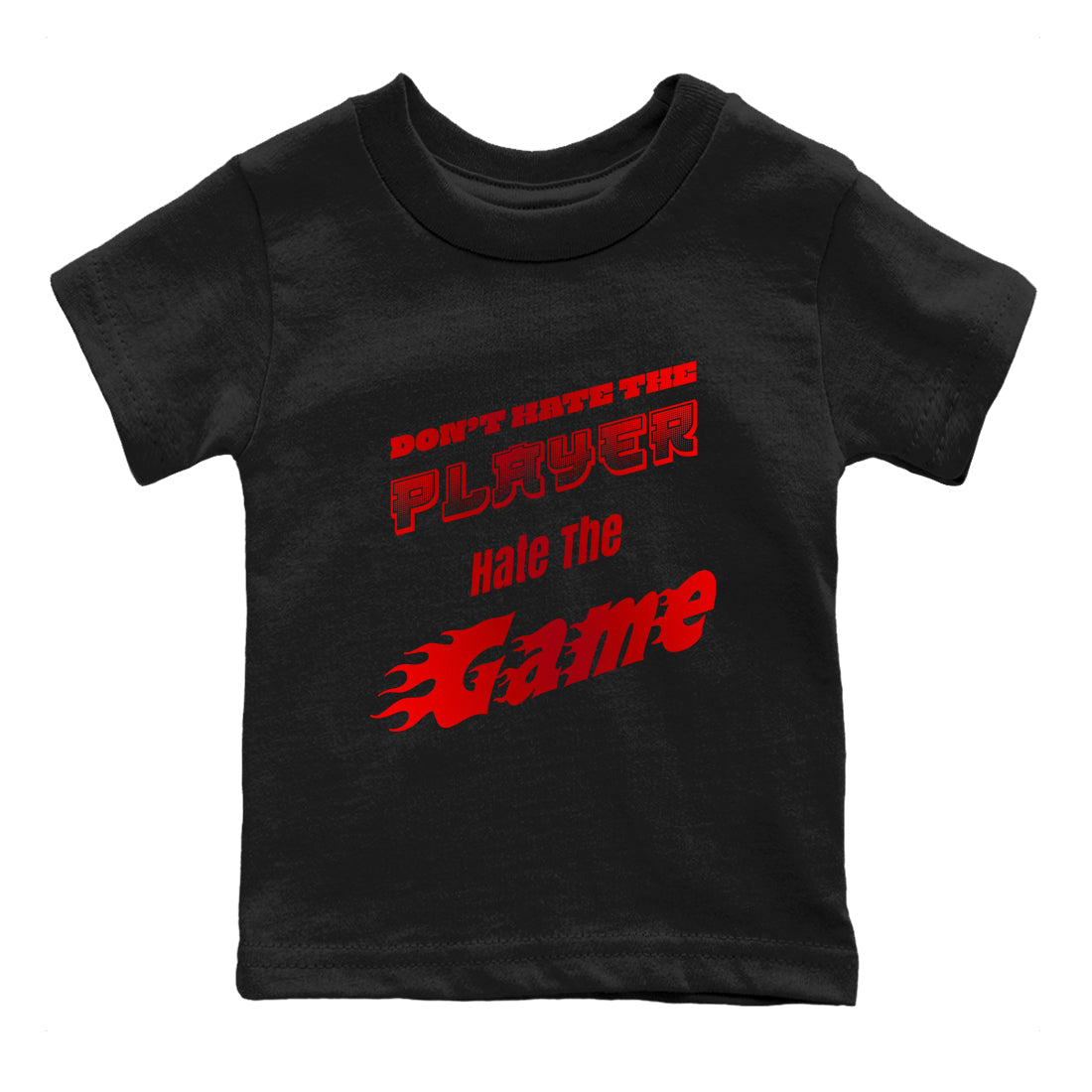 Don't Hate The Player snkmatch Tee Kids - Air Jordan 1 Satin Bred