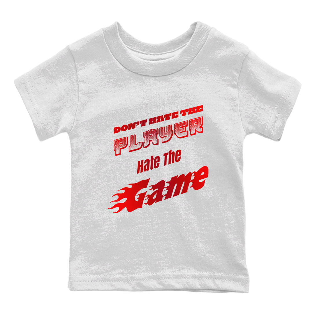 Don't Hate The Player snkmatch Tee Kids - Air Jordan 1 Satin Bred