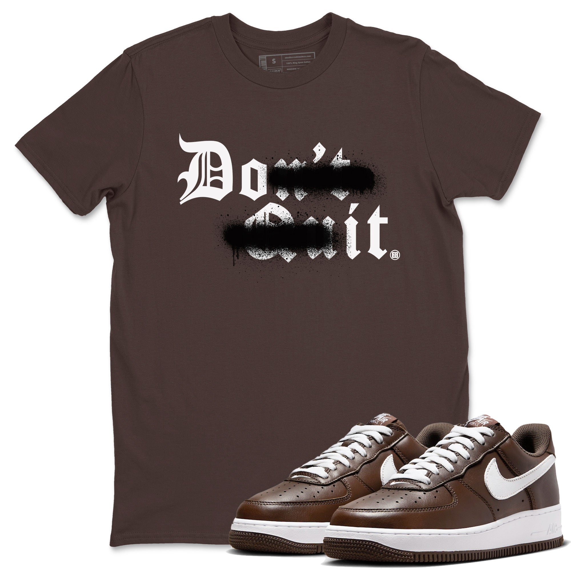 Don't Quit Do It snkmatch Tee - Air Force 1 Chocolate