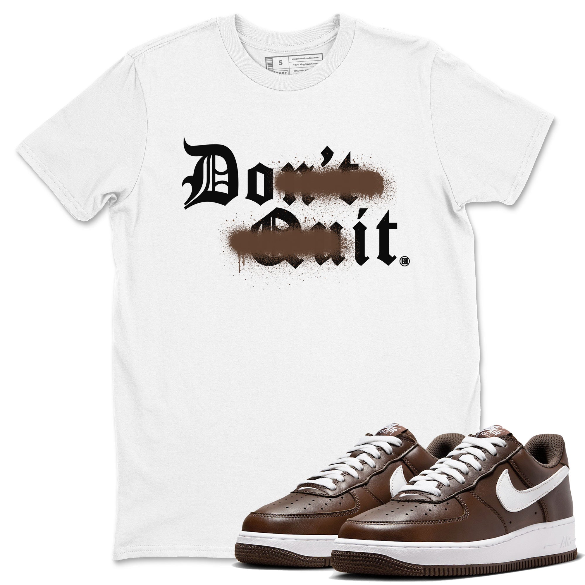 Don't Quit Do It snkmatch Tee - Air Force 1 Chocolate