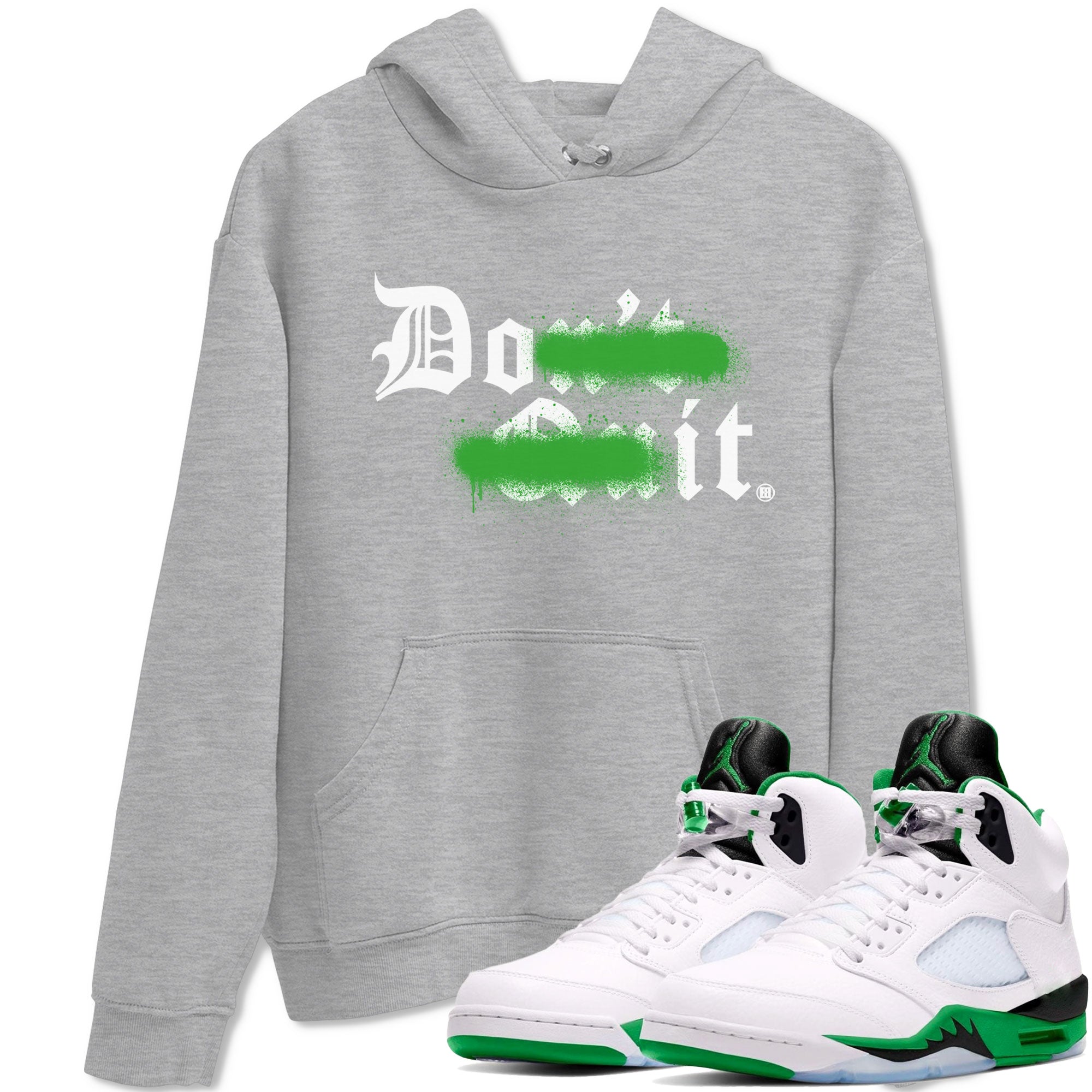 Don't Quit Do It snkmatch Tee - Air Jordan 5 Lucky Green