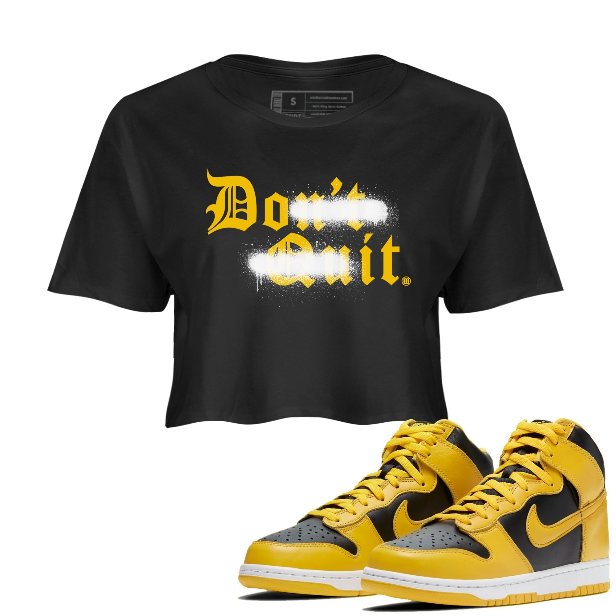 Don't Quit Do It snkmatch Women's Top - Dunk High Pollen
