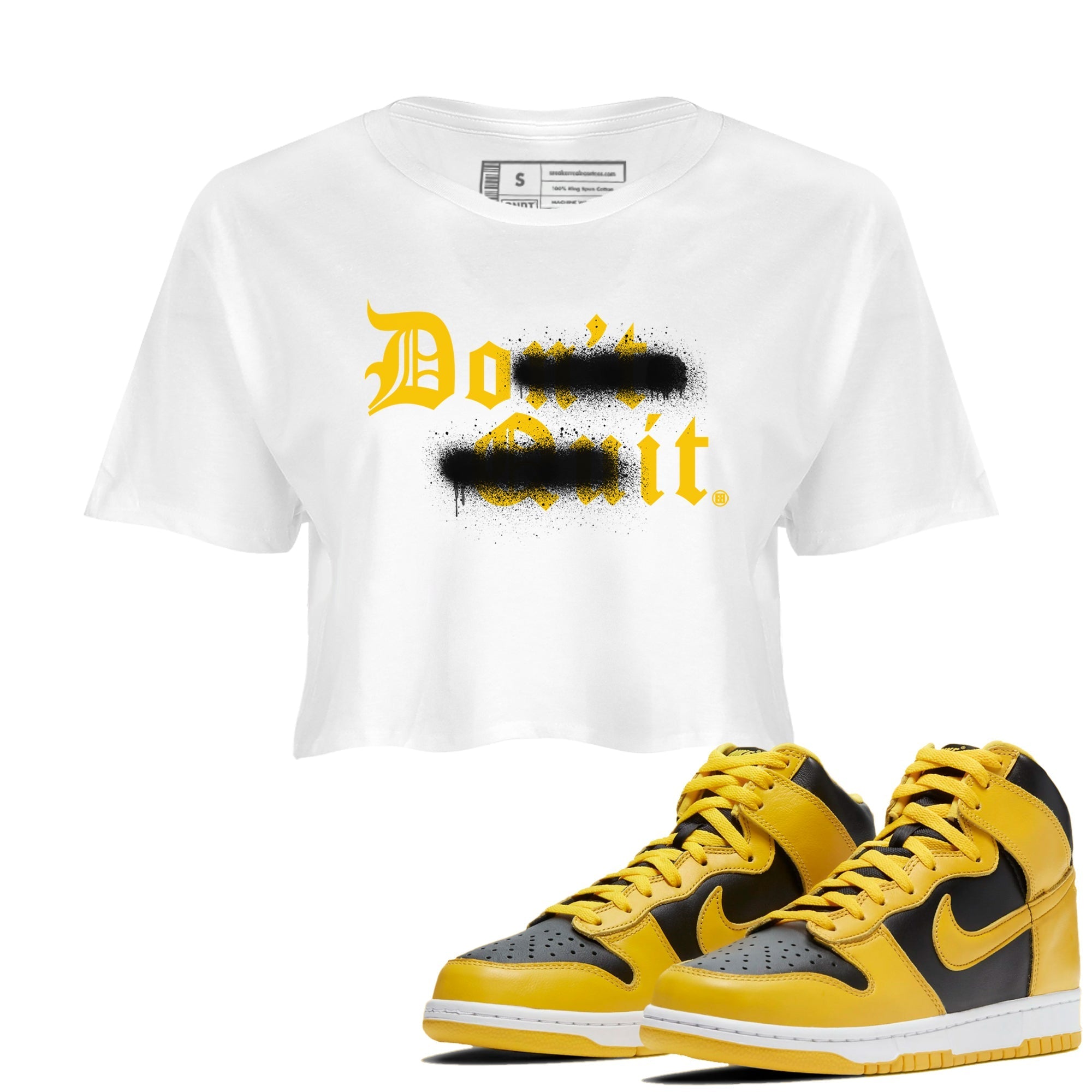Don't Quit Do It snkmatch Women's Top - Dunk High Pollen