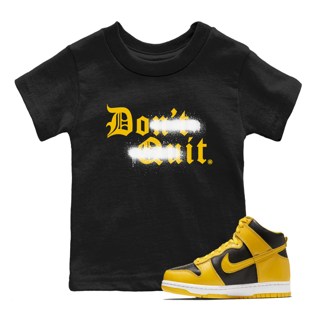 Don't Quit Do It snkmatch Tees Kids - Dunk High Pollen