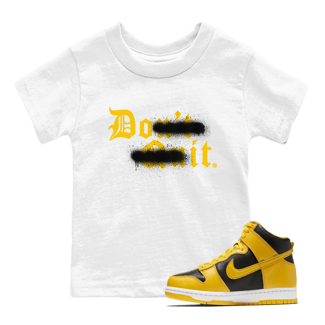 Don't Quit Do It snkmatch Tees Kids - Dunk High Pollen