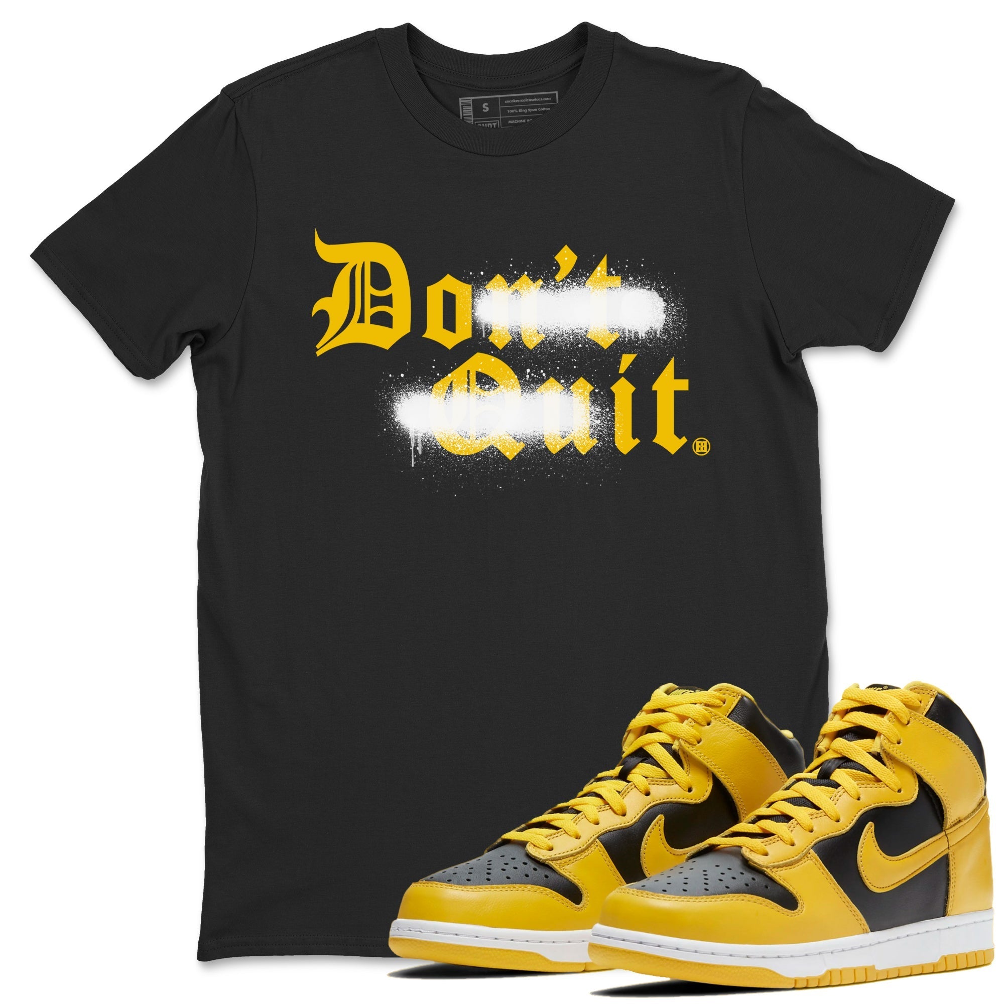 Don't Quit Do It snkmatch Tees - Dunk High Pollen