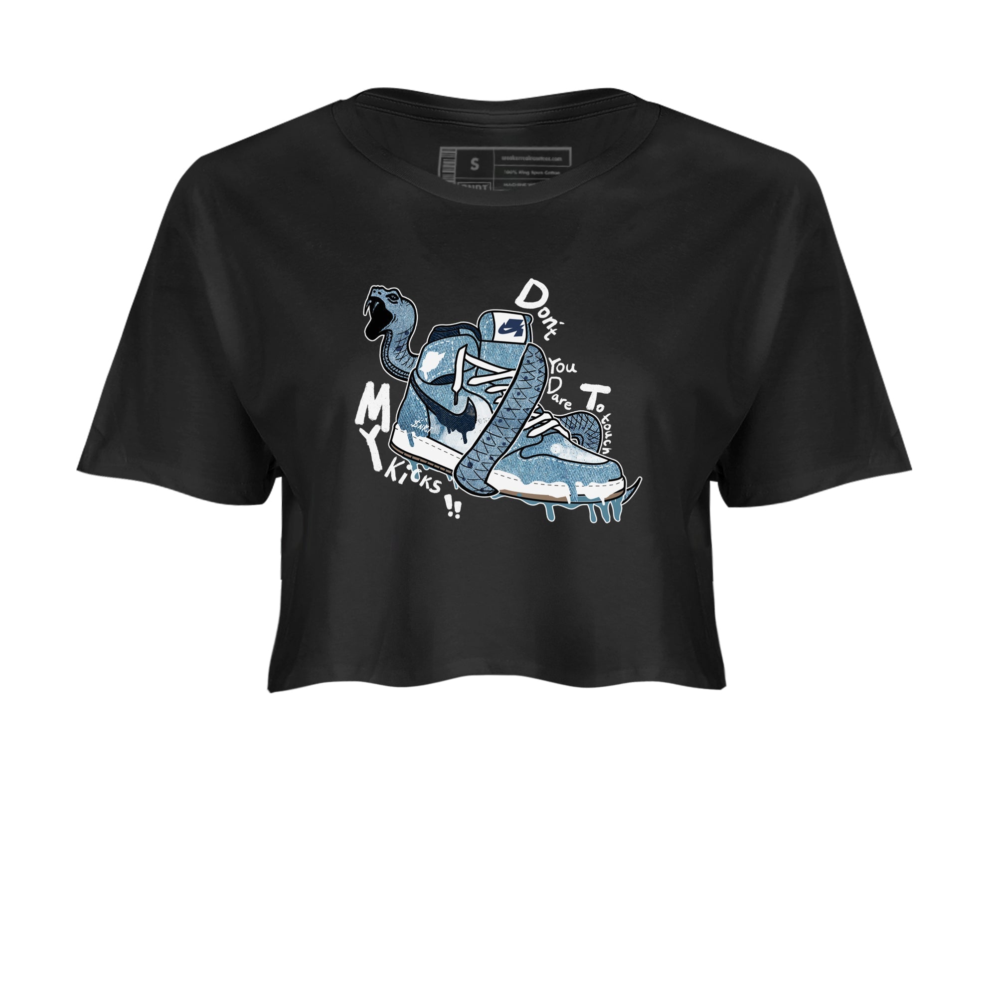 Don't Touch My Kicks snkmatch Women's Top - Air Jordan 1 Denim 2024