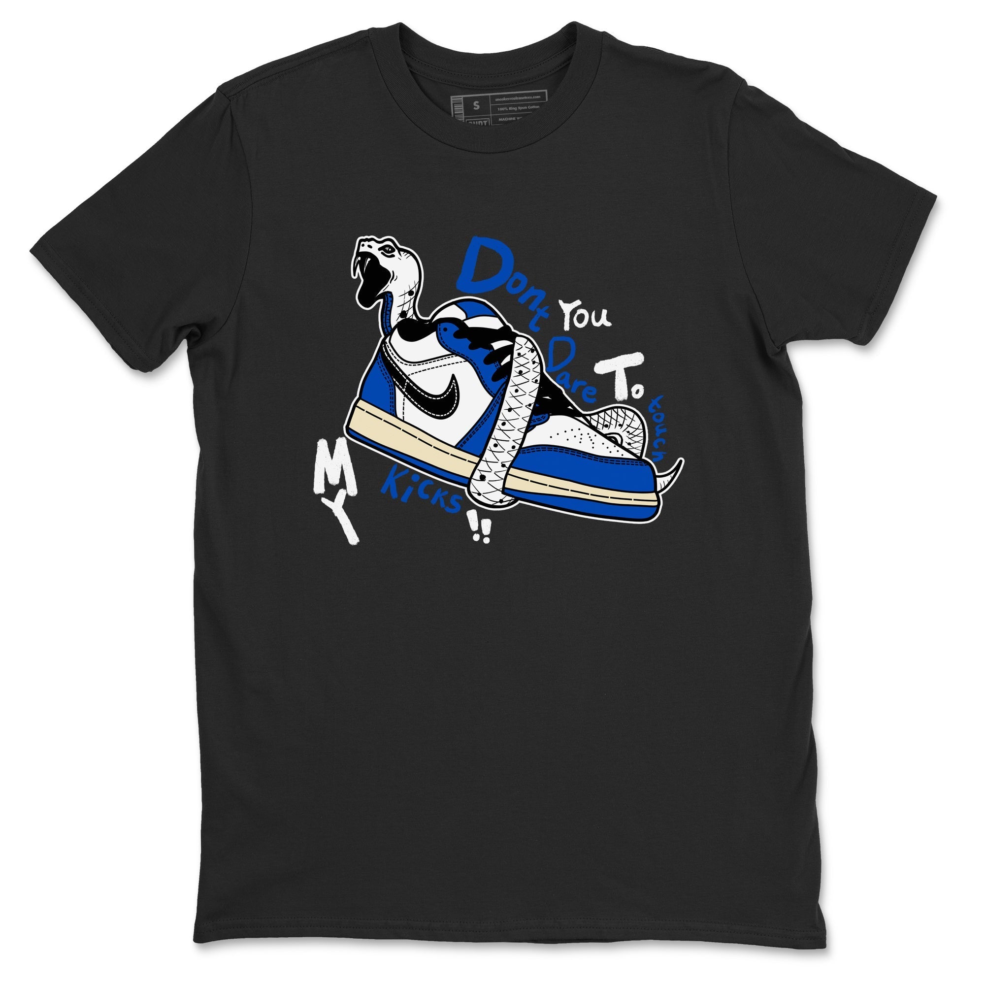 Don't Touch My Kicks snkmatch Tees - Air Jordan 1 Game Royal
