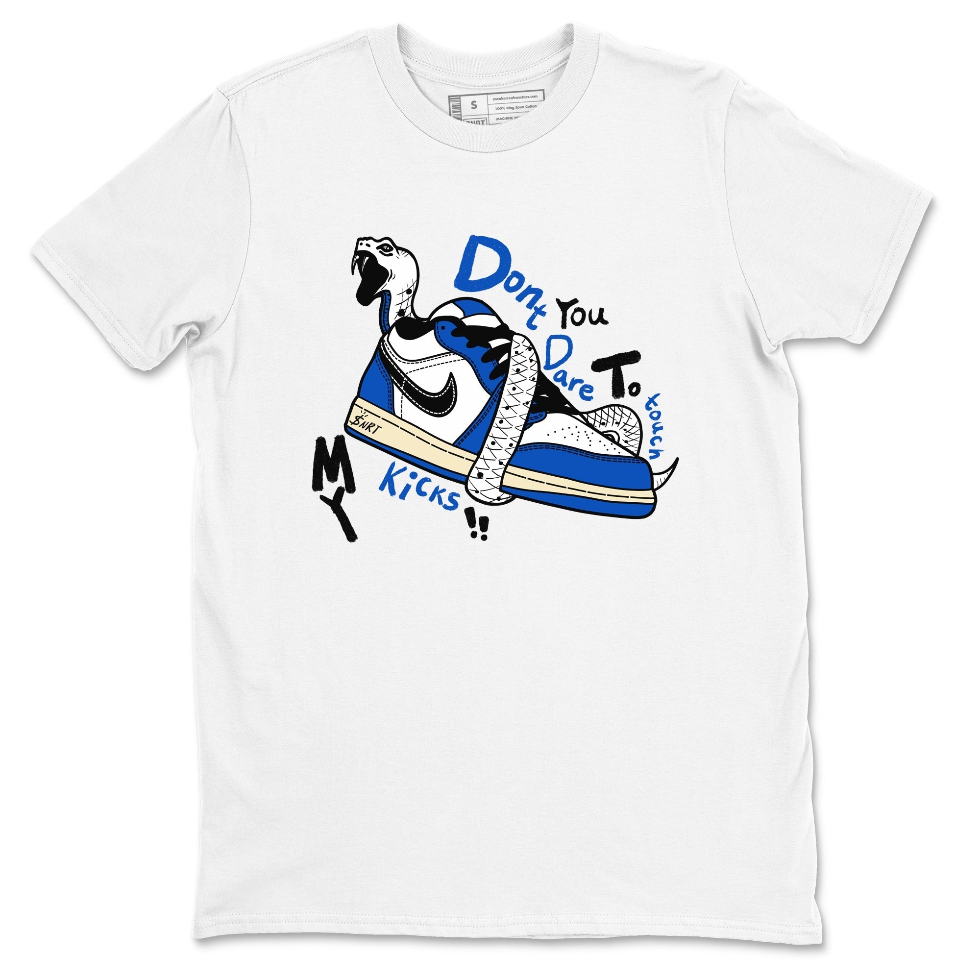 Don't Touch My Kicks snkmatch Tees - Air Jordan 1 Game Royal
